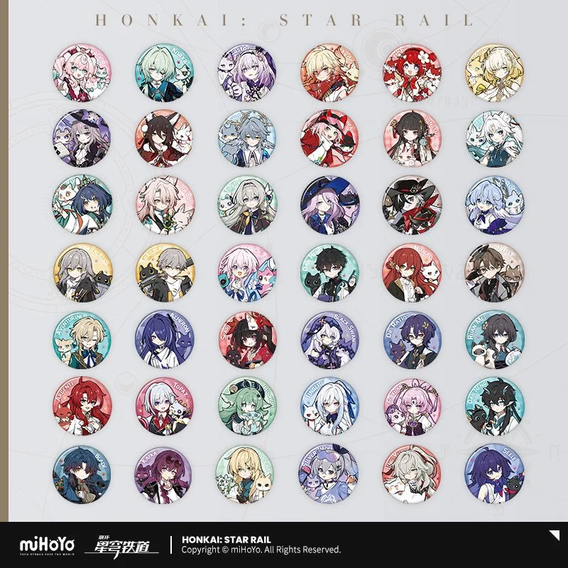 Honkai: Star Rail Little One and Cat Series Metal Pin