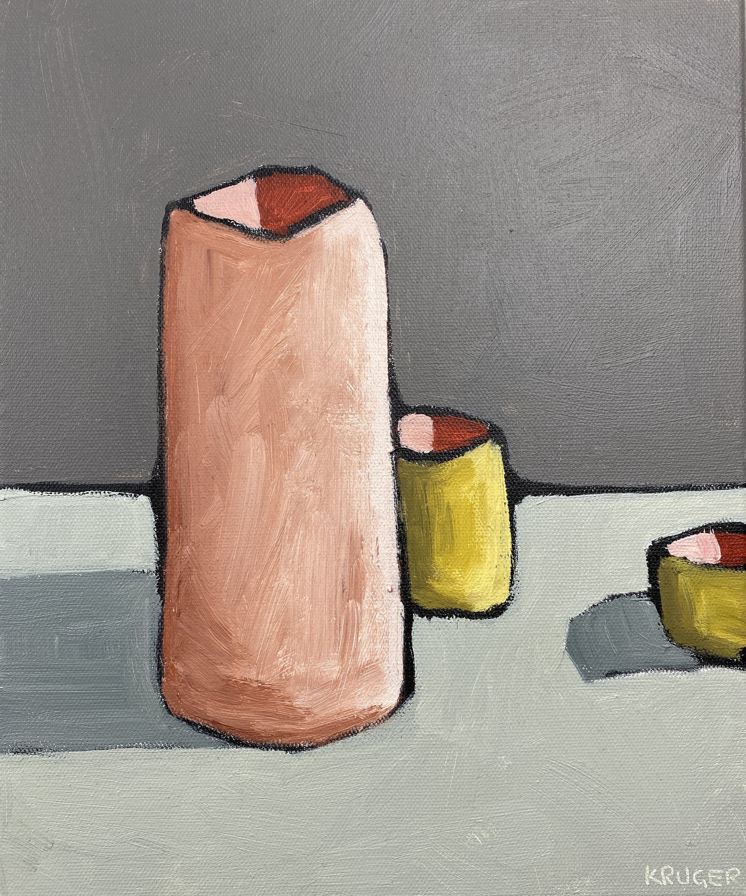  Acrylic on canvas, 27.5 × 32.5cm  “Holding space”,  a group exhibition at Block J Studio Gallery, Botany, NSW, 2021 