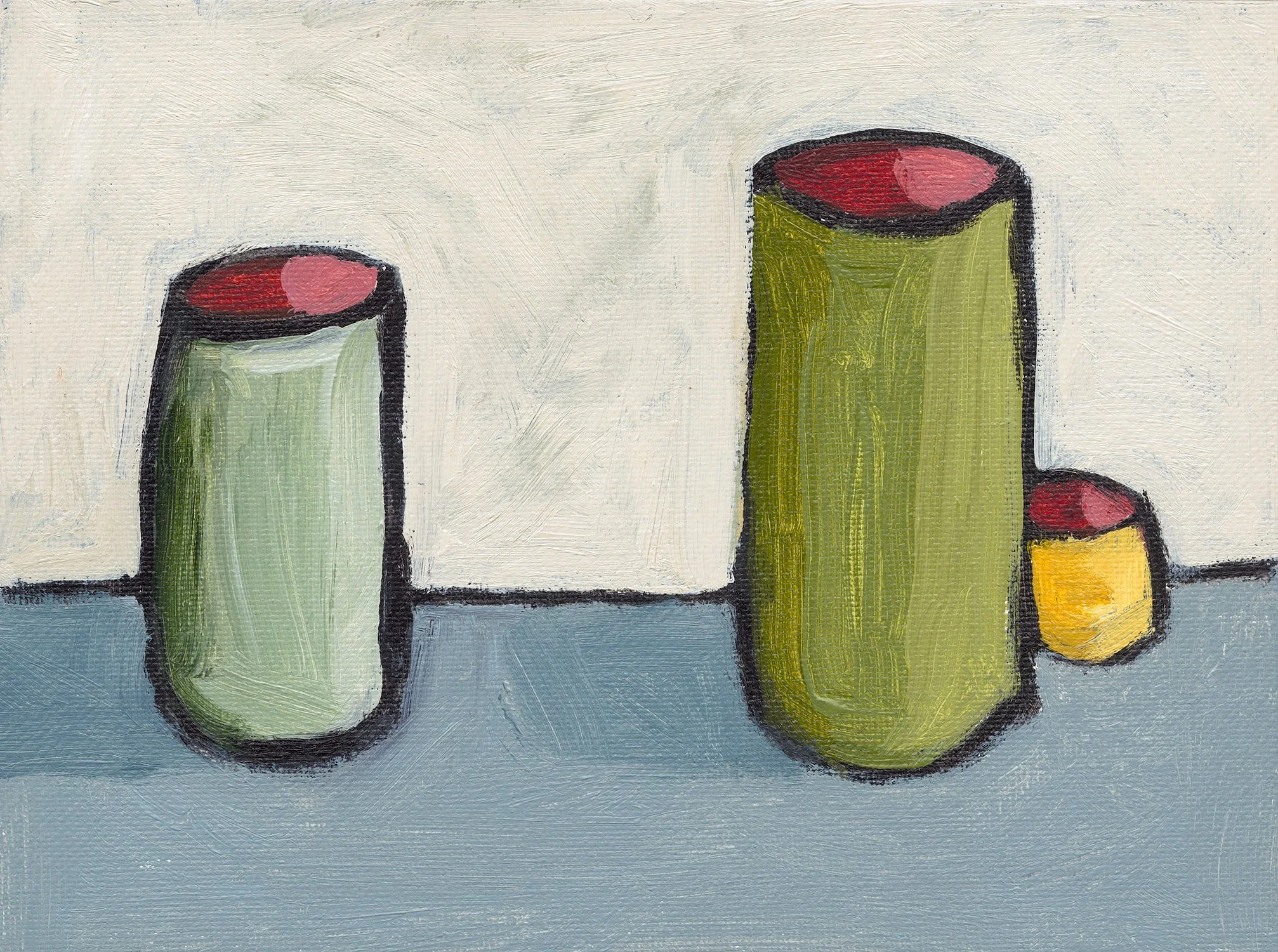 Acrylic on canvas, 22 × 27cm “Holding space”, a group exhibition at Block J Studio Gallery, Botany, NSW, 2021