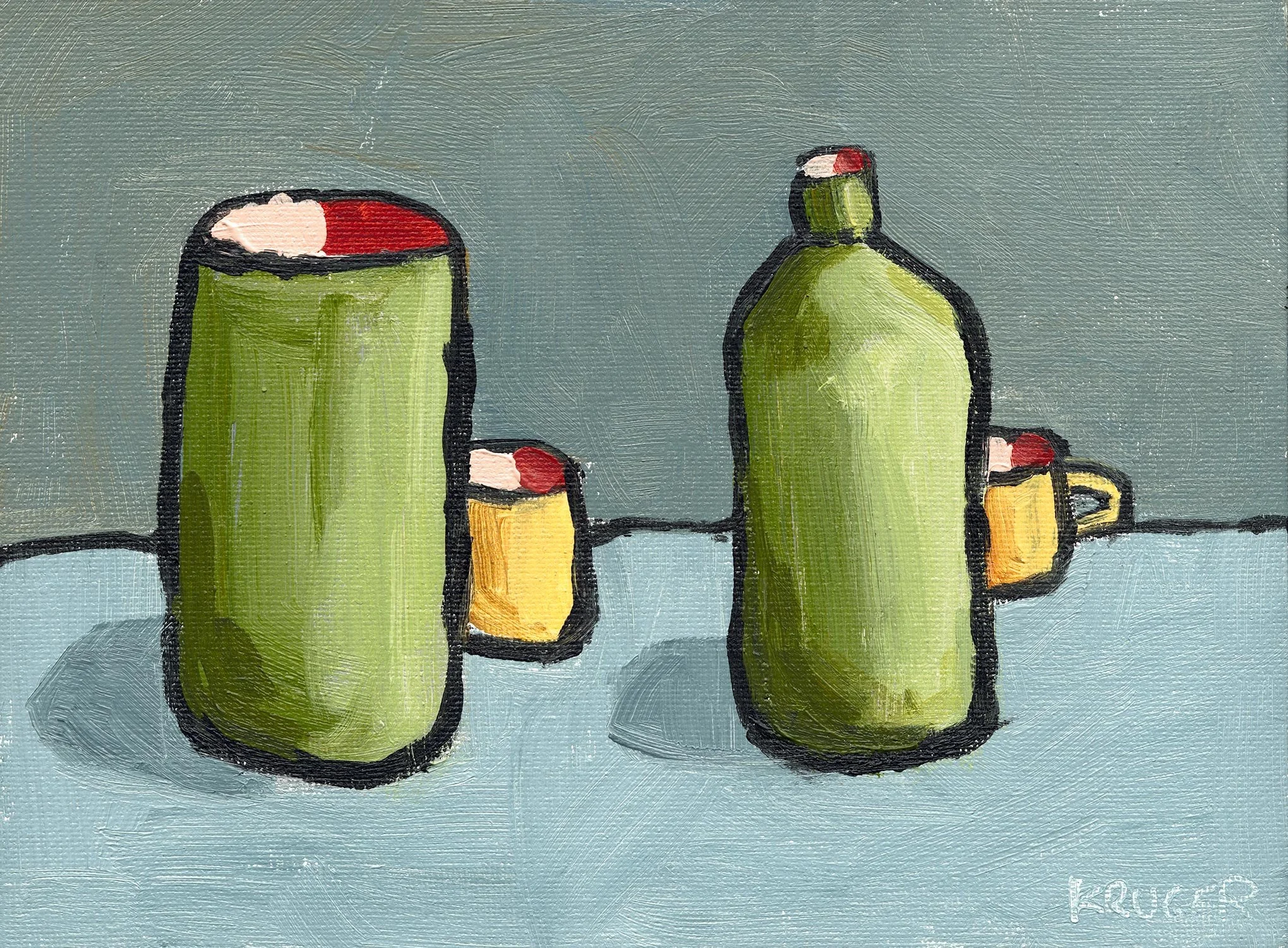 Acrylic on canvas, 22 × 27cm “Holding space”, a group exhibition at Block J Studio Gallery, Botany, NSW, 2021