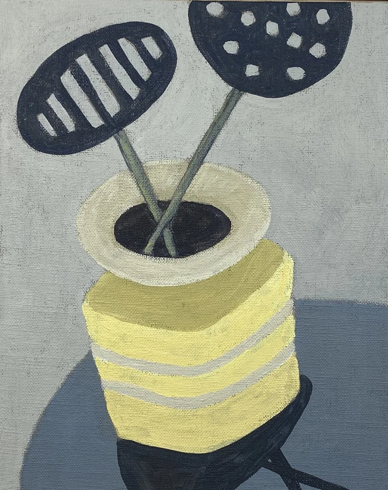 Acrylic on canvas, 22 × 27cm “Holding space”, a group exhibition at Block J Studio Gallery, Botany, NSW, 2021