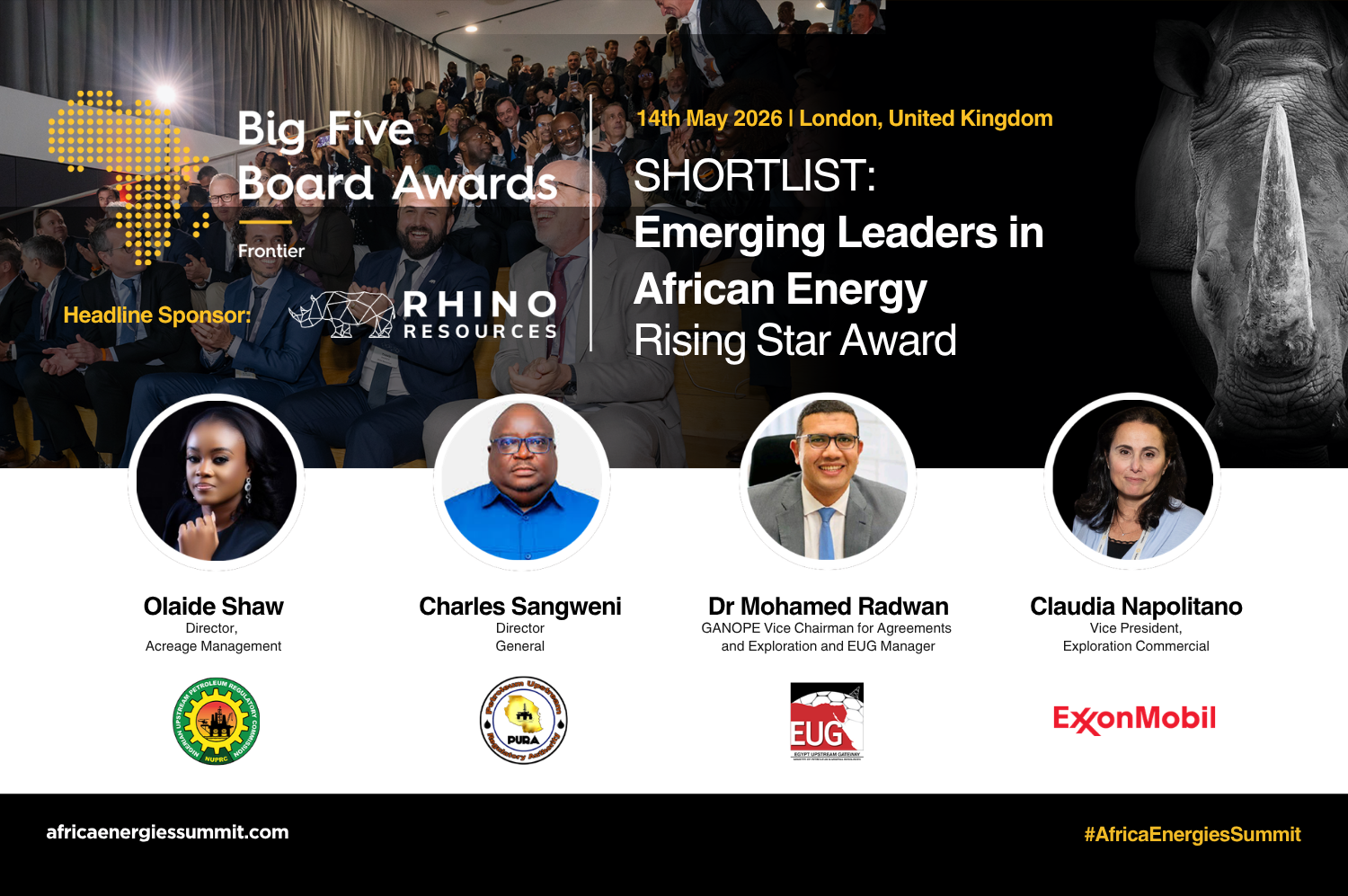 Finalists Announced for Emerging Leaders in African Energy - Rising Star