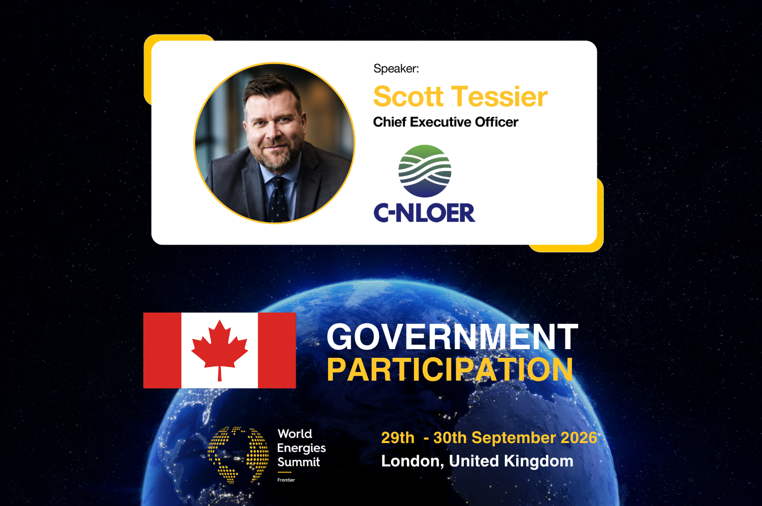 C-NLOER to Showcase Offshore Newfoundland and Labrador Opportunities at World Energies Summit 2026