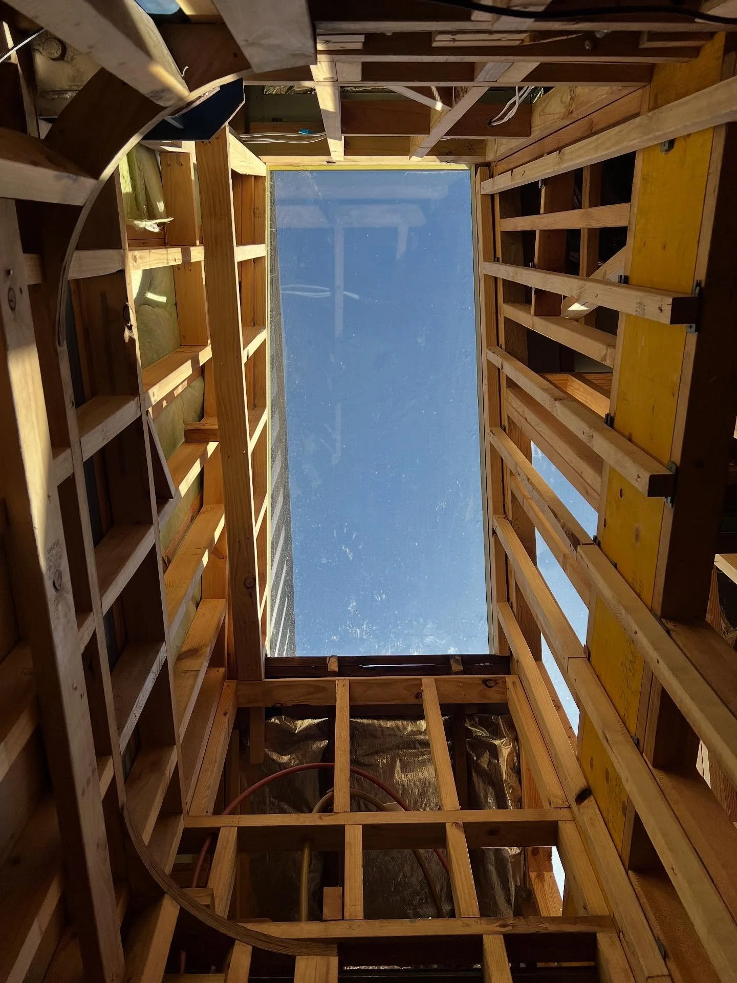 The hidden effort that went into installing this skylight shaft, integrating it seamlessly into an 80-year-old roof all while adhering to the architect's plans was no easy feat. Great job, Jack - your persistence paid off.