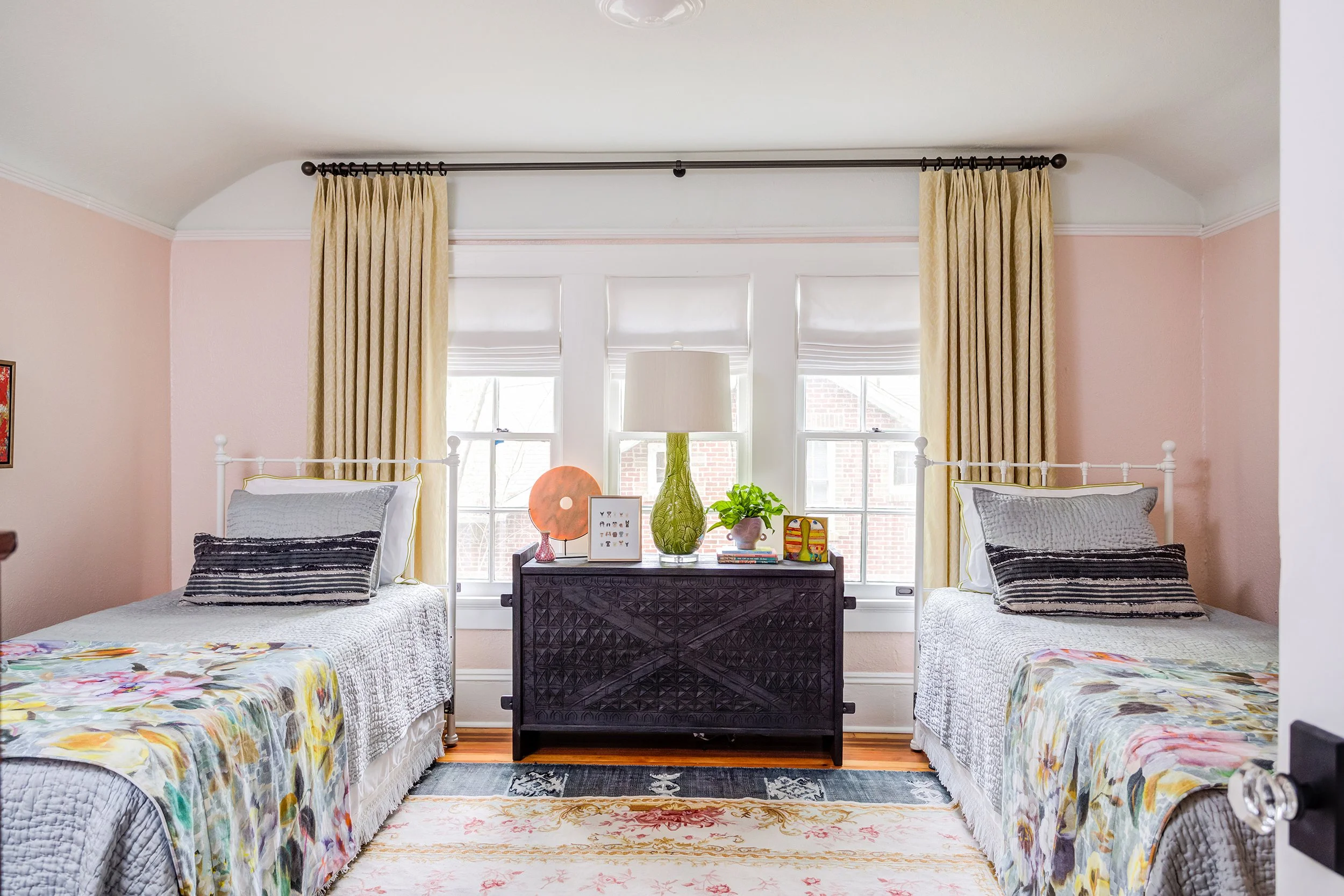 Guest Rooms We Love: Warm &amp; Colorful