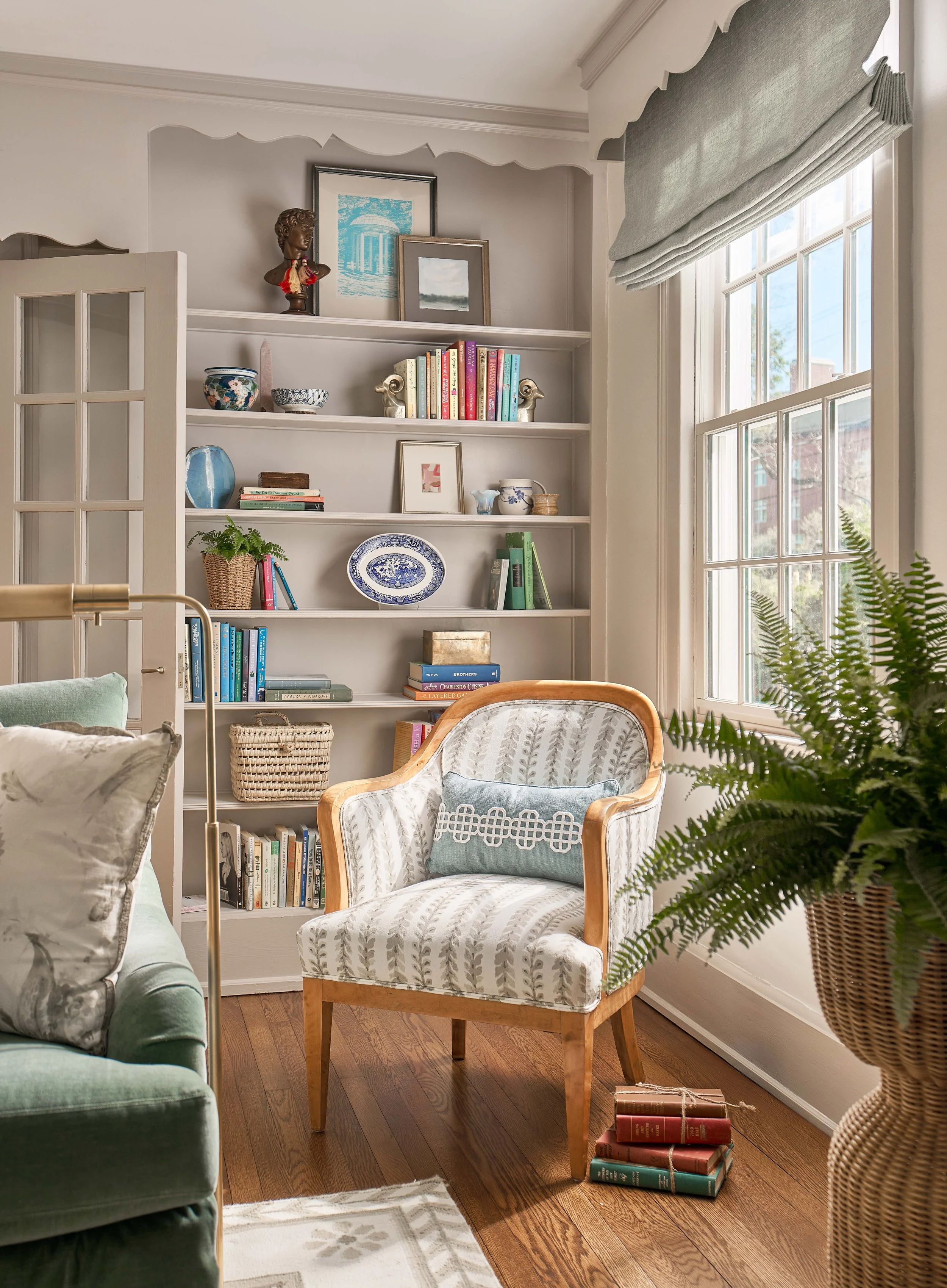 antique chair restored by cat french design for historic chapel hill home renovation historic home design luxury interior designer renovating historic homes