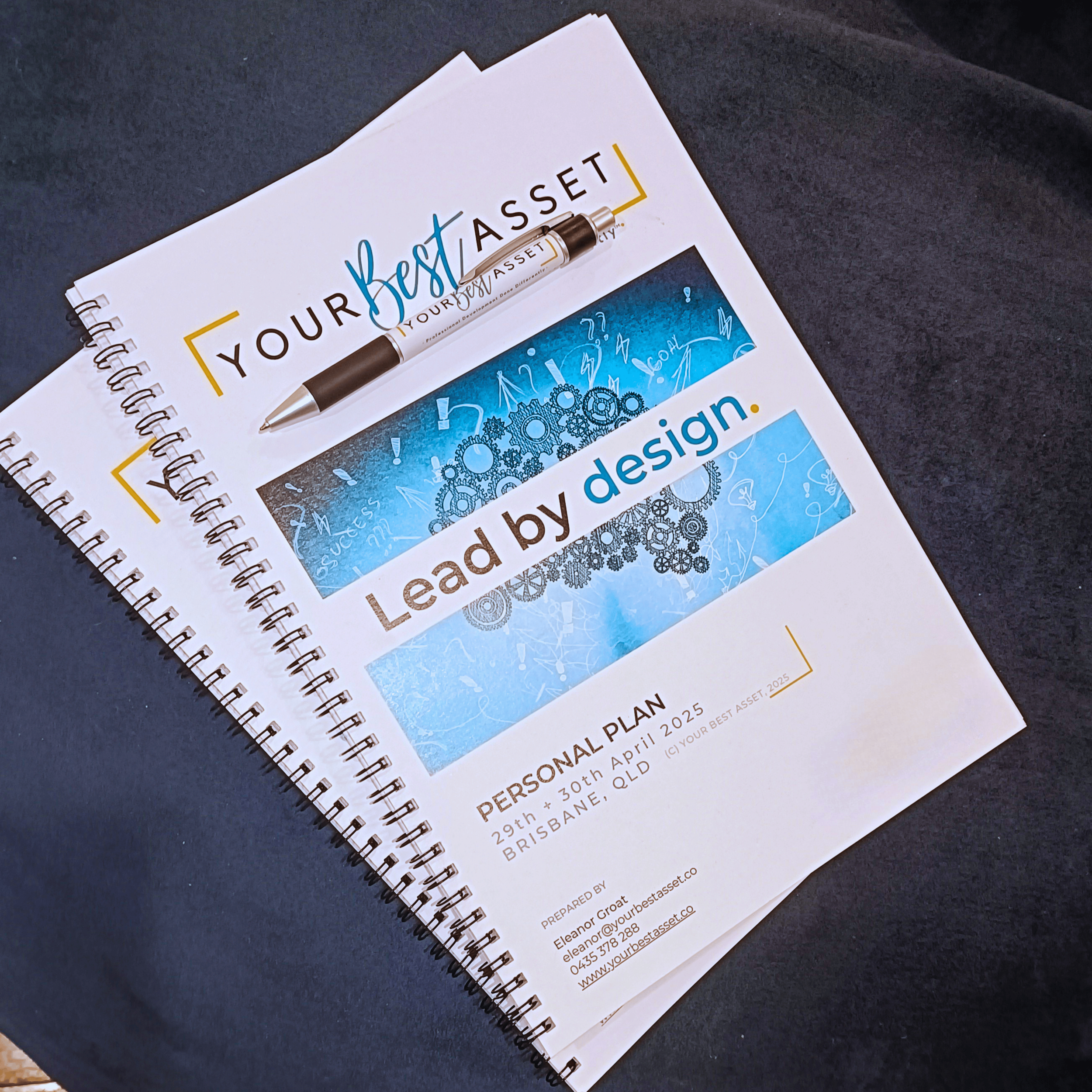 Workbook for Lead By Design program run by Your Best Asset