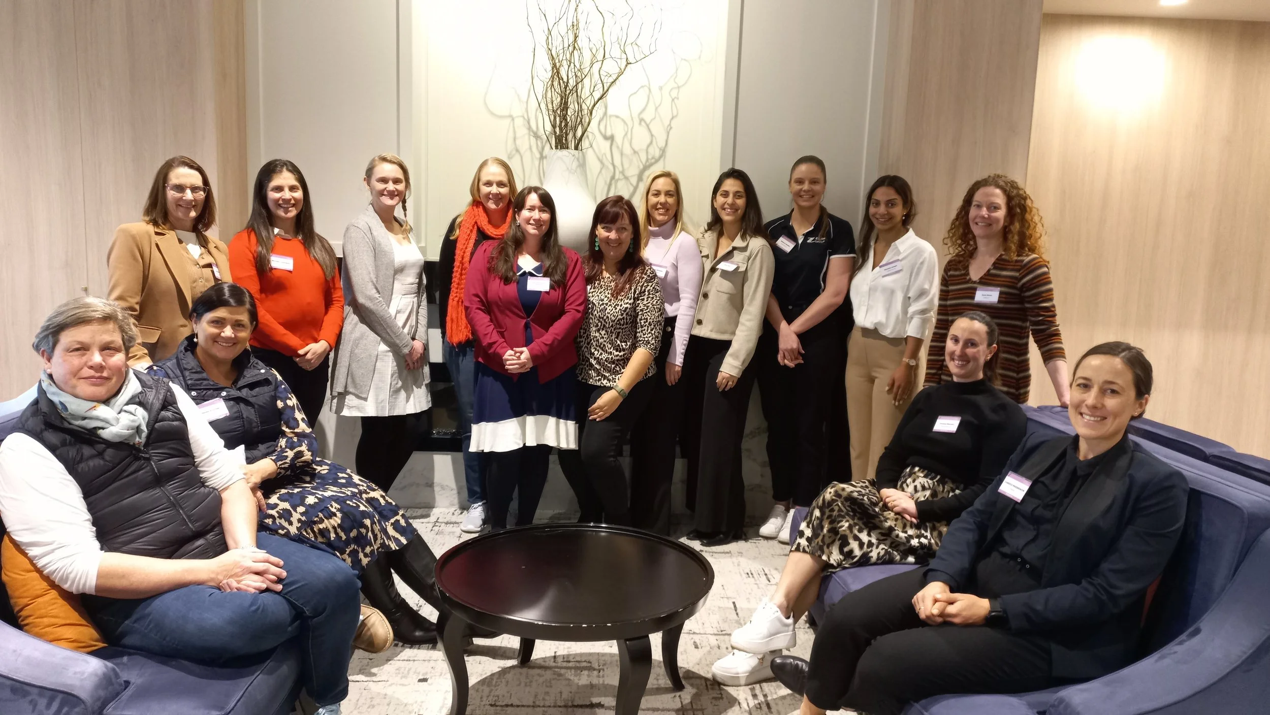 Group photo of workshop participants in leadership development workshop