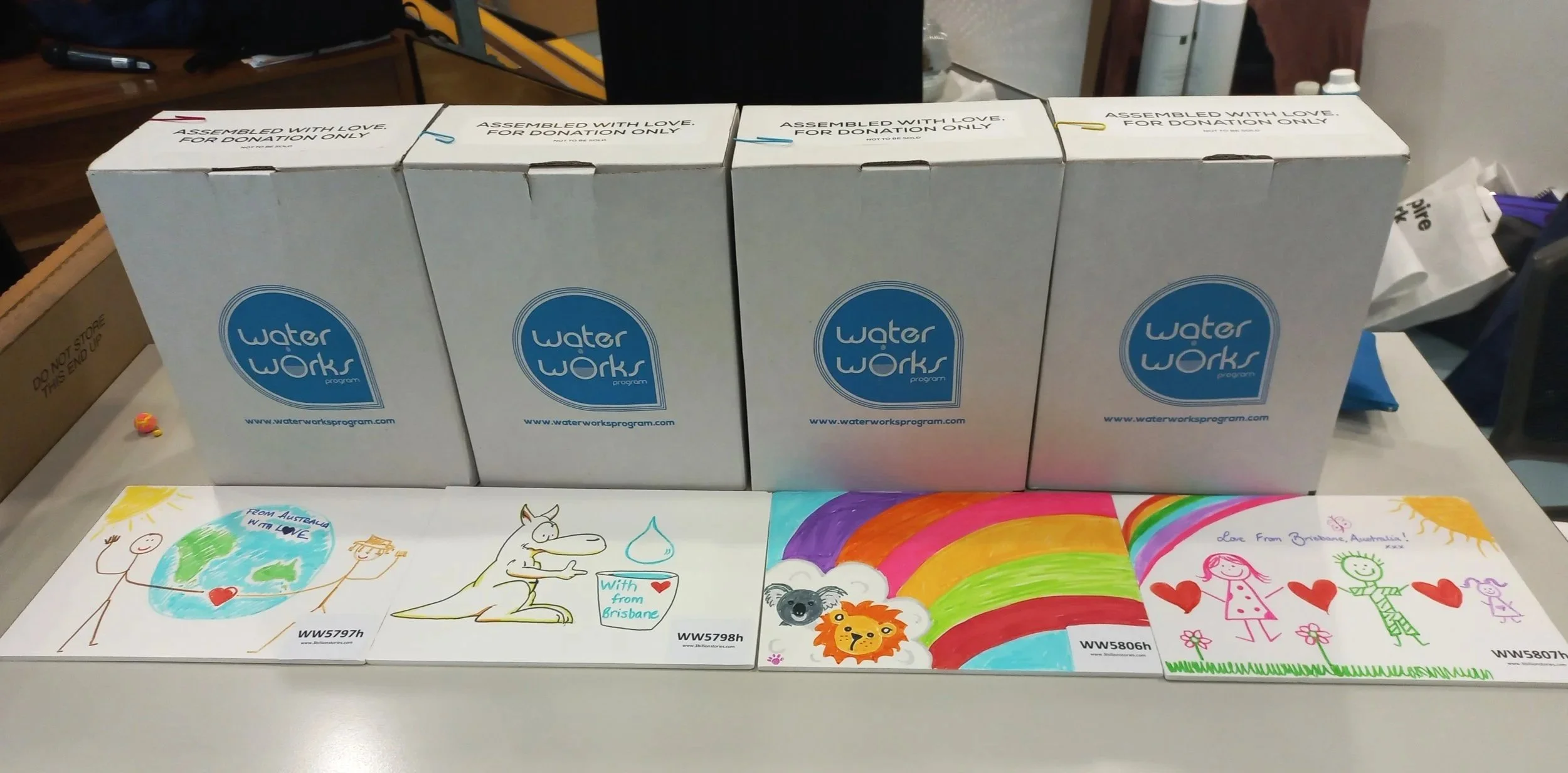 Completed filters and artwork ready to go after team development activity