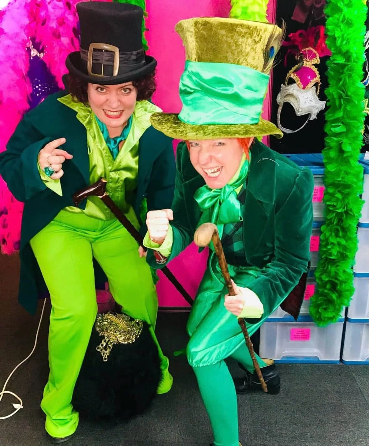 🍀Remember when we had time for these Shenanigans?! Happy St Patrick&rsquo;s Day ☘️ #fancydress #costumehire