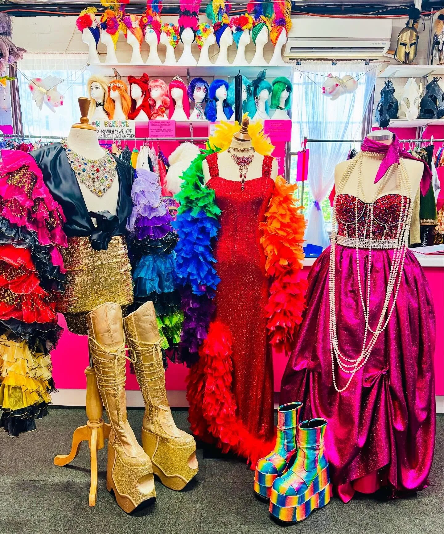 It&rsquo;s Mardi Gras week! Time to get your rainbow sparkle fabulousness on!! 🩷❤️🧡💛💚💙💜 #sydneygayandlesbianmardigras #costumehire #sequinsandfeathersforever #ruffletop #lgbtqiaplus