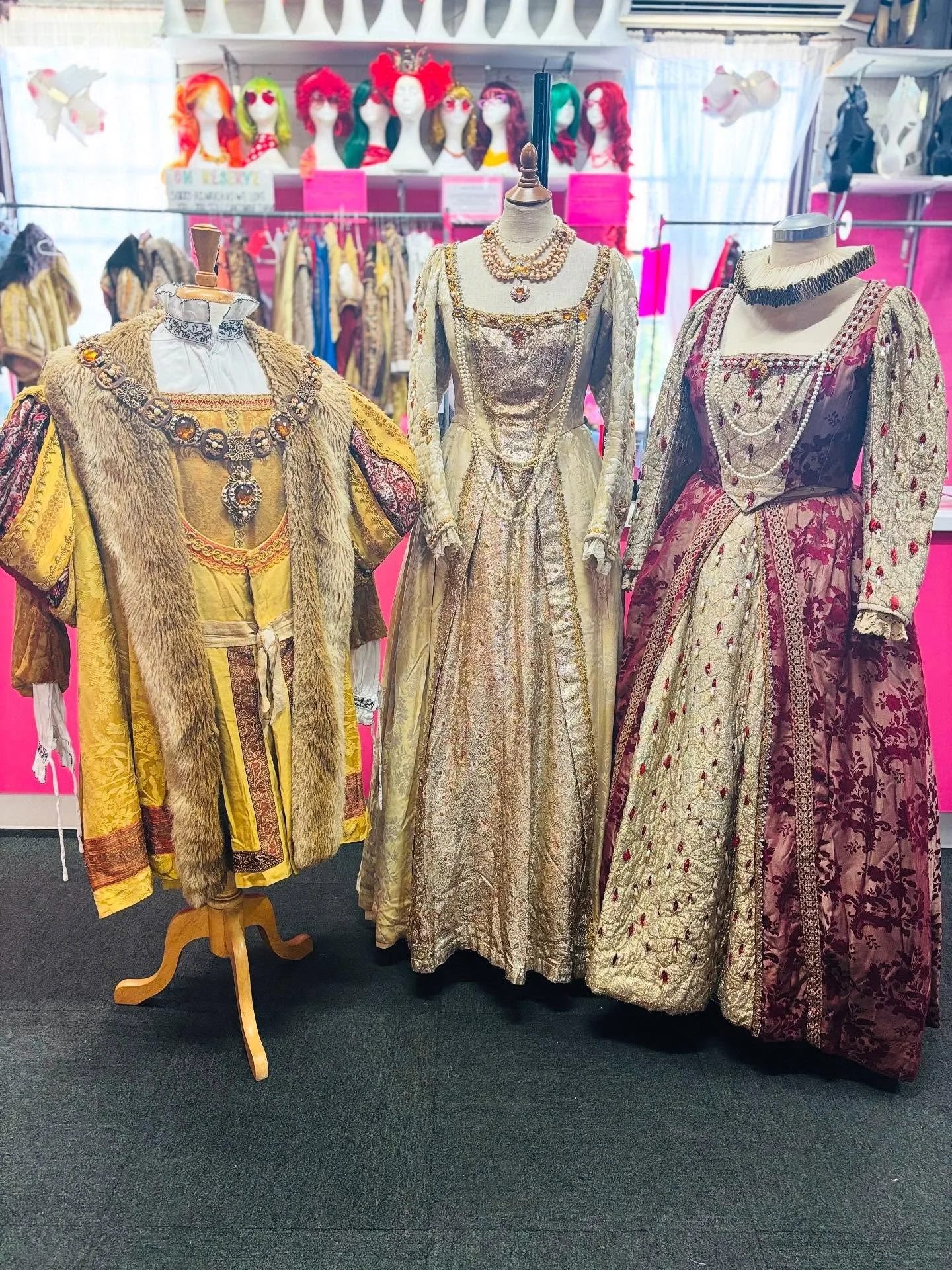 We are about to be closed for our very cheeky three week staff holidays but just before we go here are some stunning new acquisitions to the Wardrobe&rsquo;s ever growing collection of vintage historical costumes. Enjoy! #historicalcostuming #henryvi