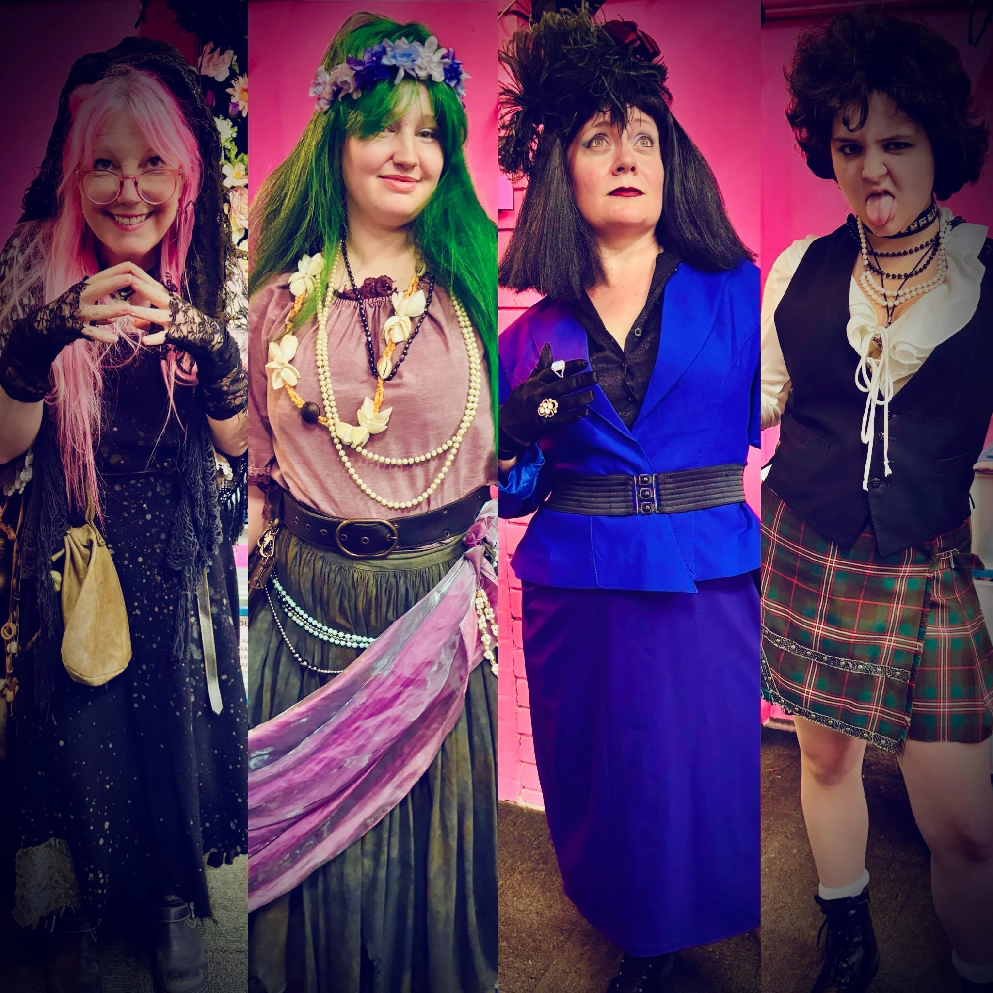 Halloween 2026 dress ups day one🧙🧙&zwj;♀️ 
Grandma Addams Witch, Sea Witch, Roald Dahl Witch and The Craft Witch. 
Bookings for next week went crazy today- Halloween 2026 on Saturday 31st October  is shaping up to be A MONSTER!!! 
#halloween2026 #c