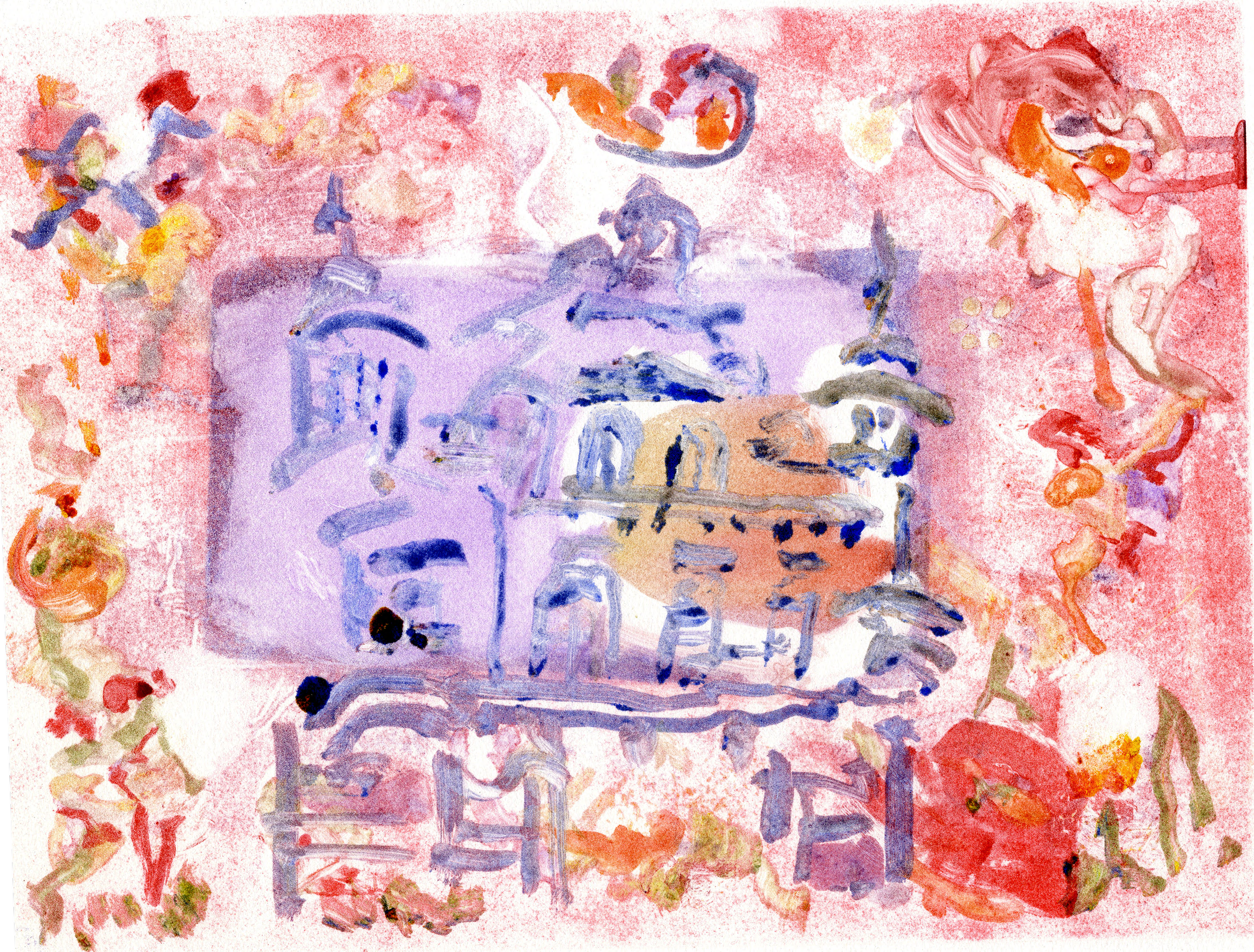 cwmwl, monotype on paper, 2026