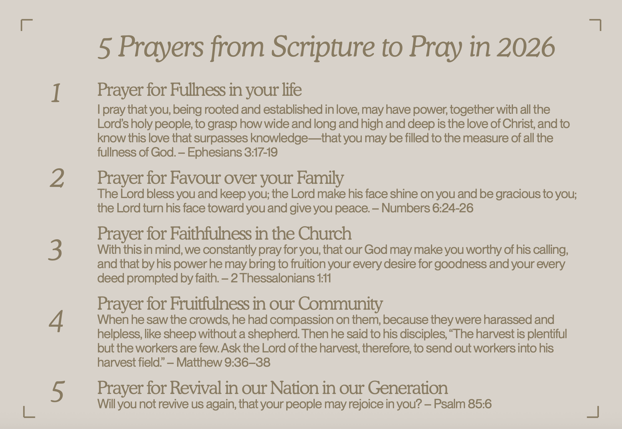 Prayer Week 2026