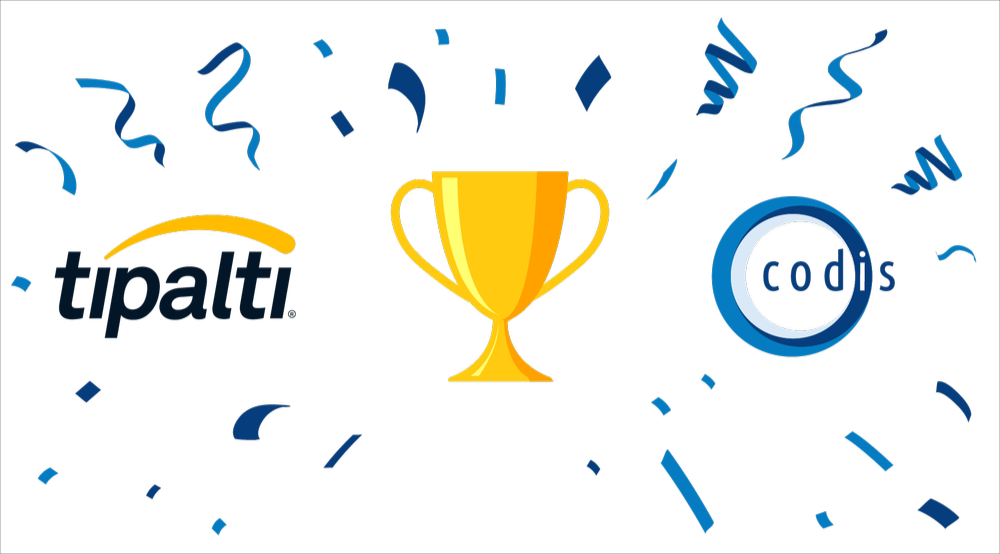 codis awarded by tipalti