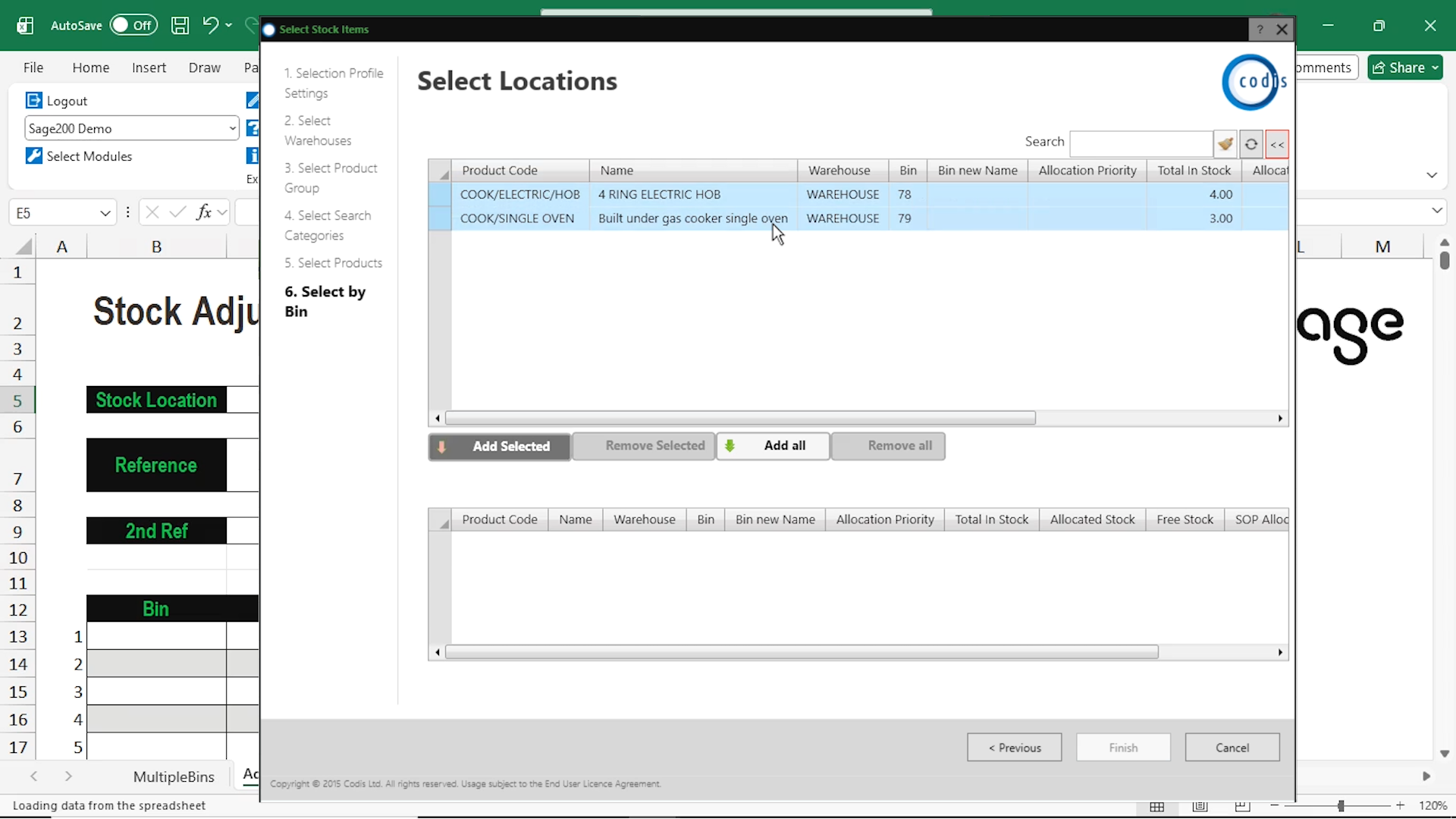 choosing bin location