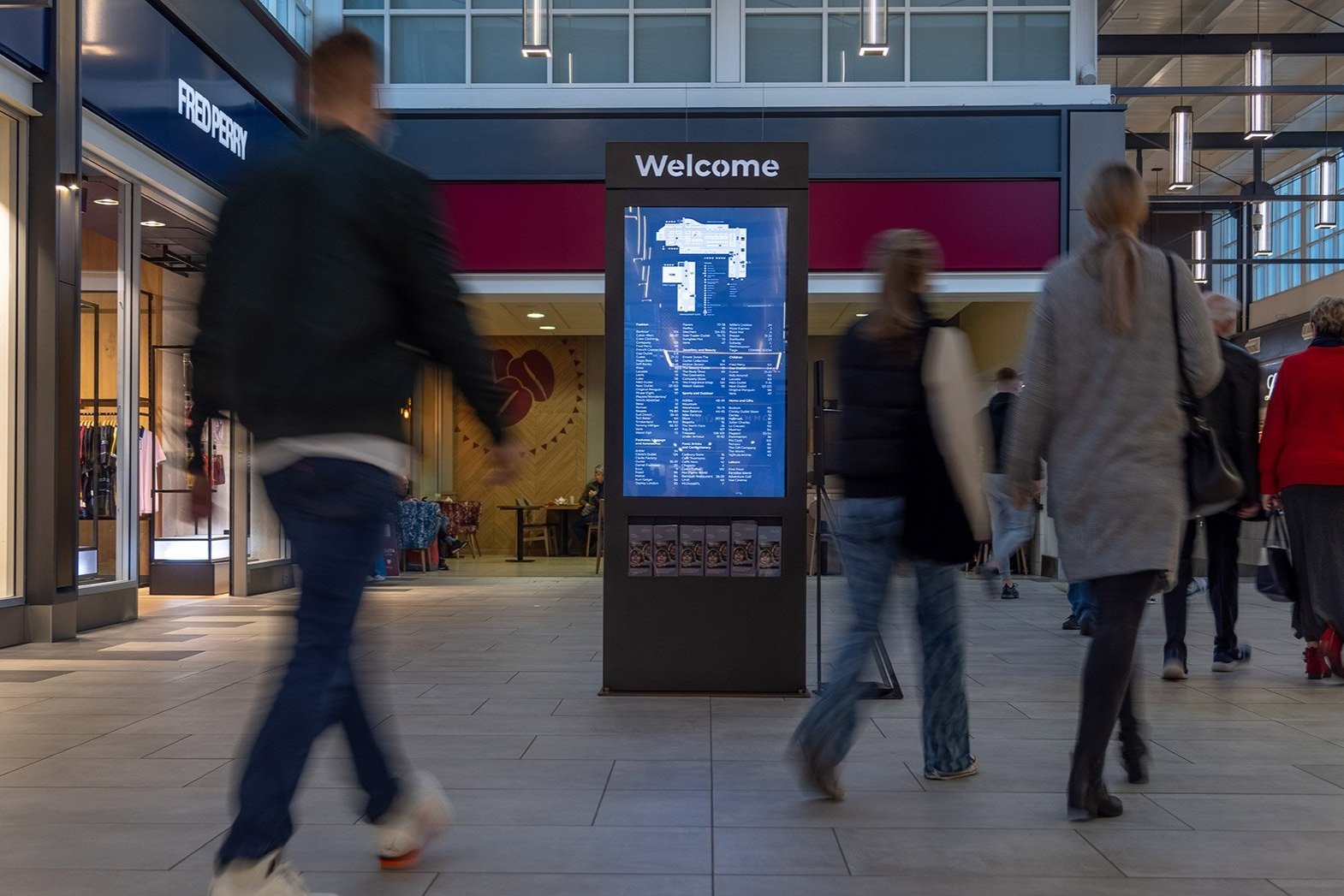digital screen in livingston designer village