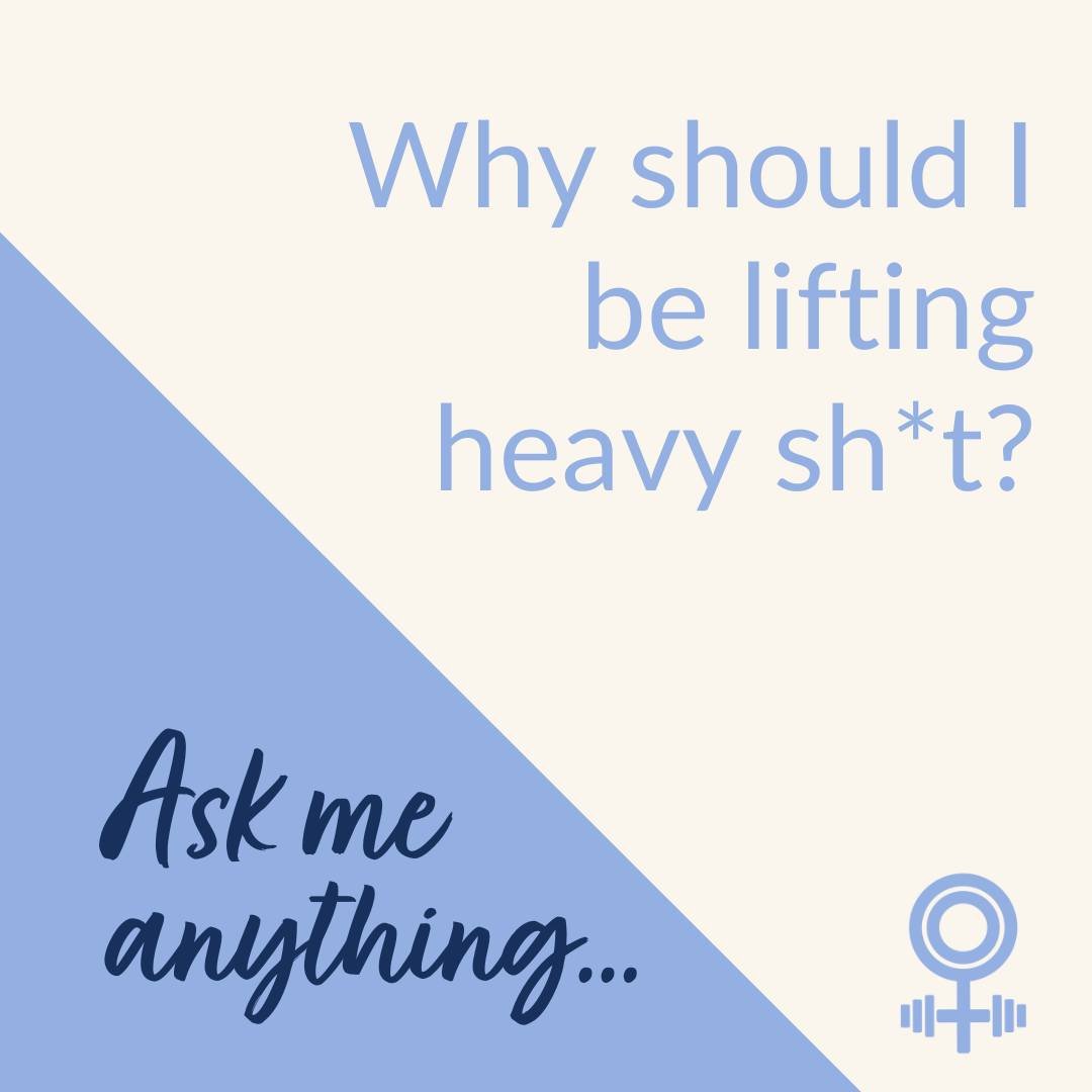 One of my new clients asked me a really valid question when we were deadlifting in the Studio the other day- What's the purpose and why?

Firstly, as well as allll the reasons that we know about why strength training is so important, a big one is tha