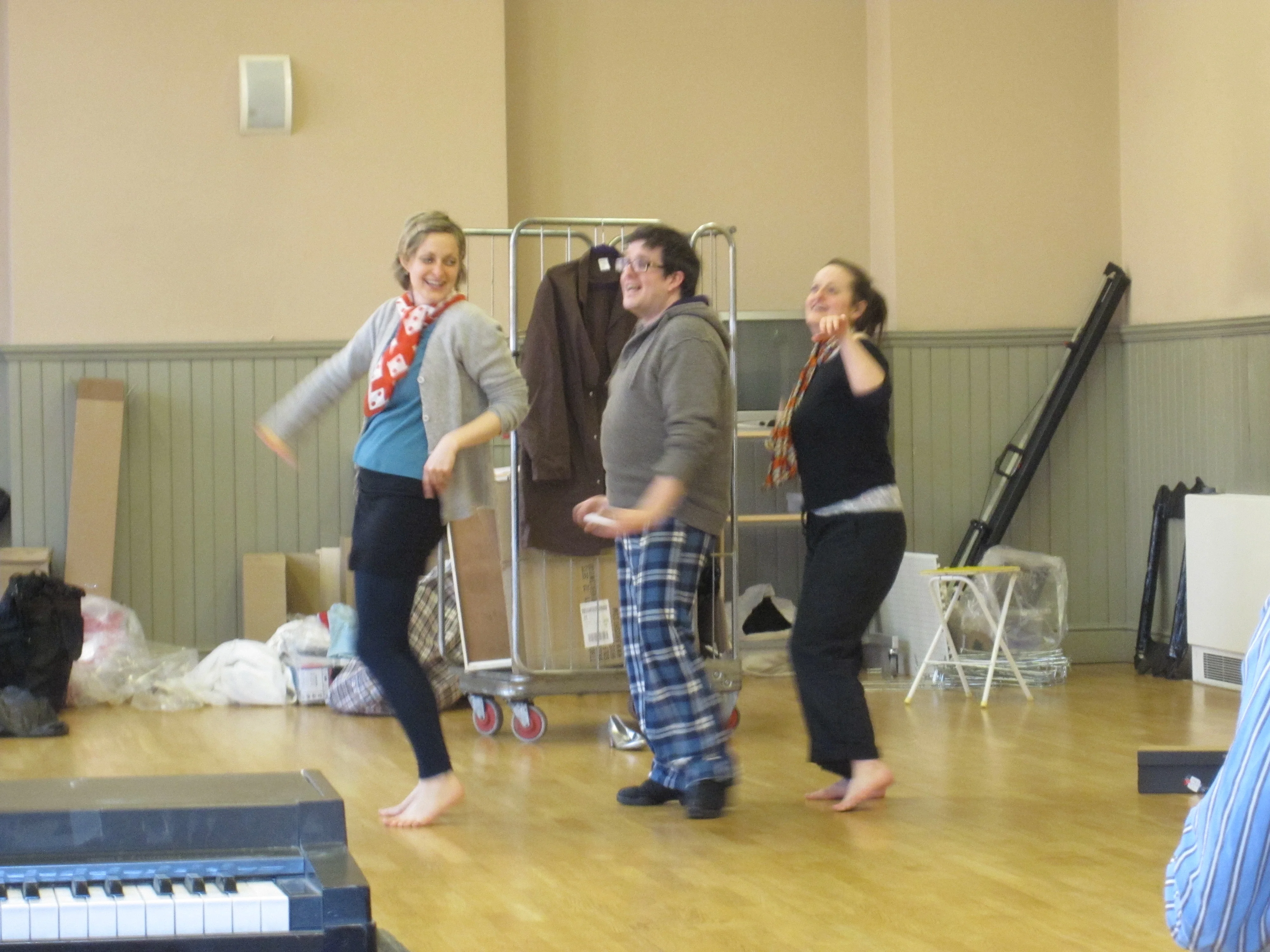 A shadowy eye on the wall - rehearsal blog day 1