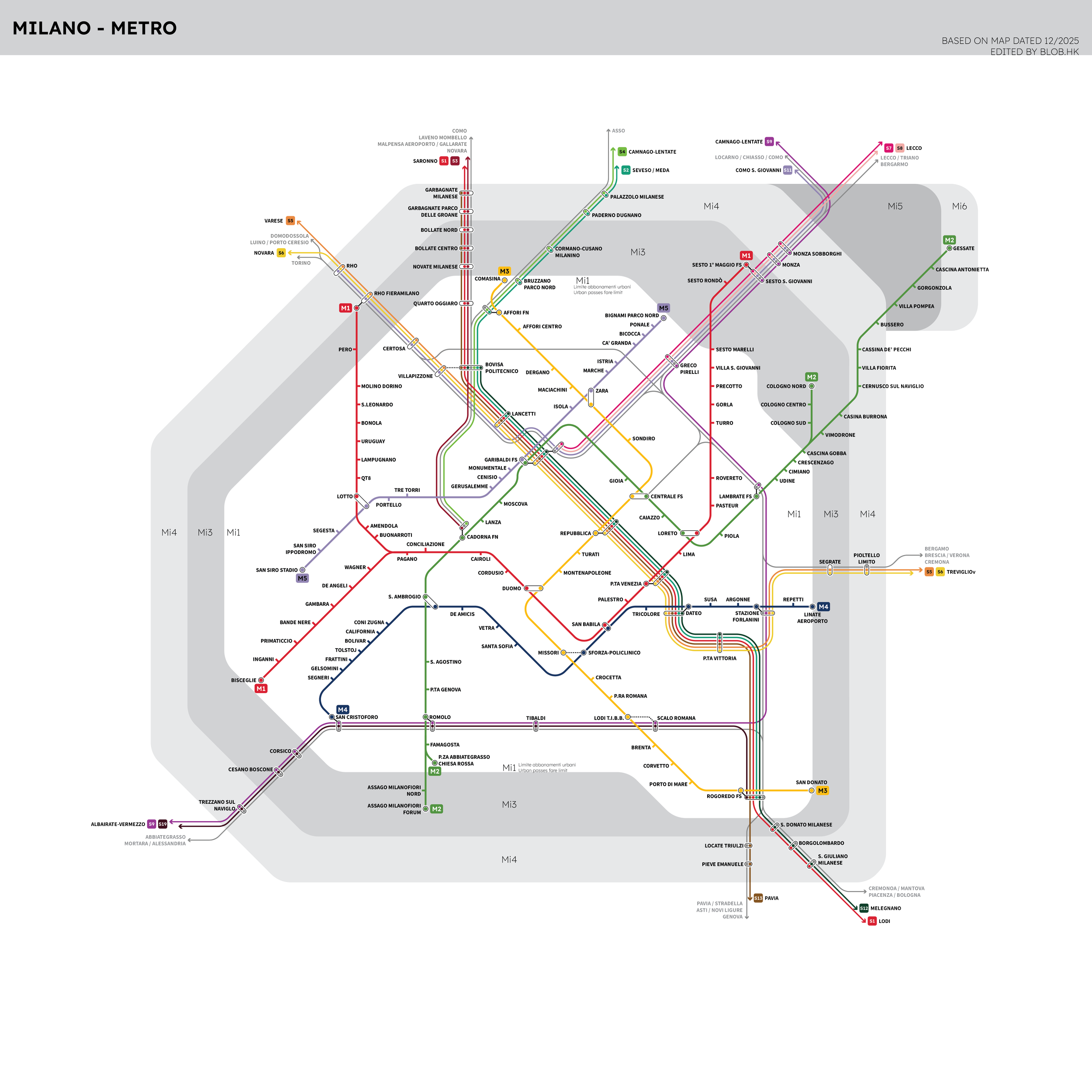 I’ve Recreated the Milan Metro Map