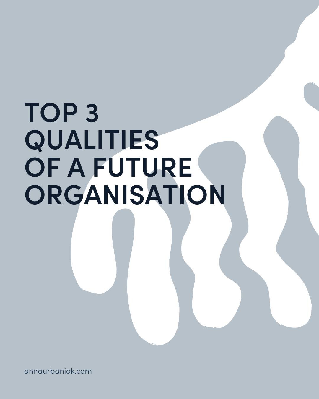 What would you do if you had a say in shaping the kind of organisation you want to work in?

If I had a magic wand to design an organisation of the future, here are my TOP 3 characteristics:

1️⃣ a place where as an employee I can truly be who I am, 