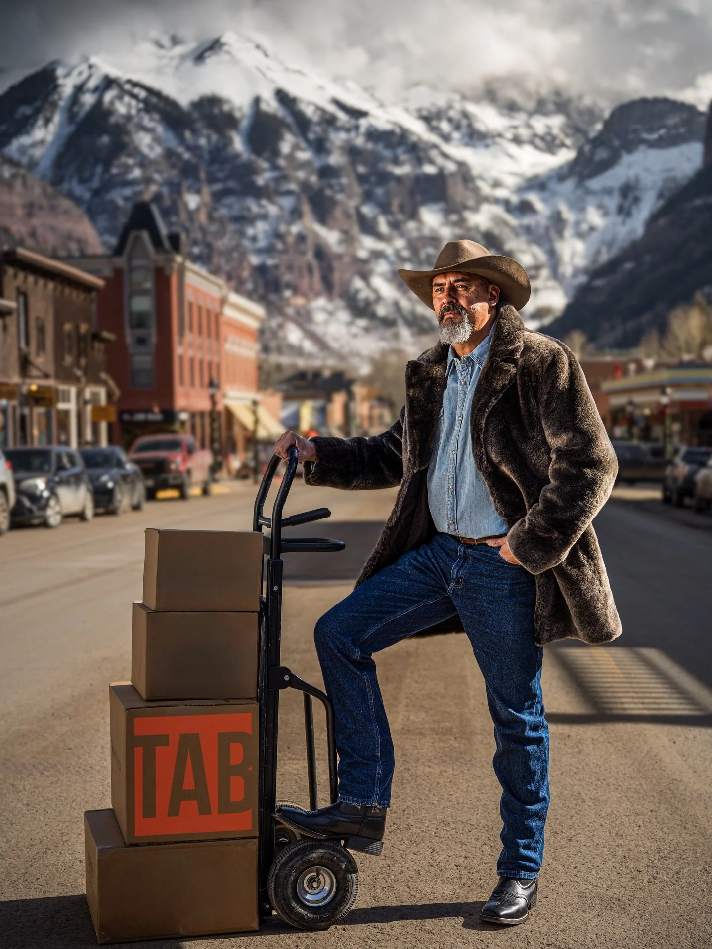 Telluride Icons: ANTHONY 

Parcels tucked under Anthony&rsquo;s arm carry more than goods, they hold anticipation, comfort, and the small luxuries of distance made near. Every knock on the door is welcome, knowing your friend is on the other side, ta