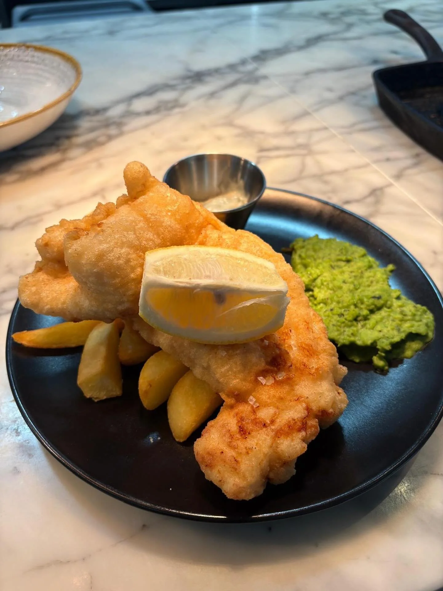 Lunchtime just got better with OKN1’s Fish & Chips!🎣
SPECIAL OFFER: Enjoy our classic Fish & Chips + a refreshing lager for just £15
Perfect for a midday treat. Crispy, golden, and freshly served.
Available Tuesday - Friday, 1