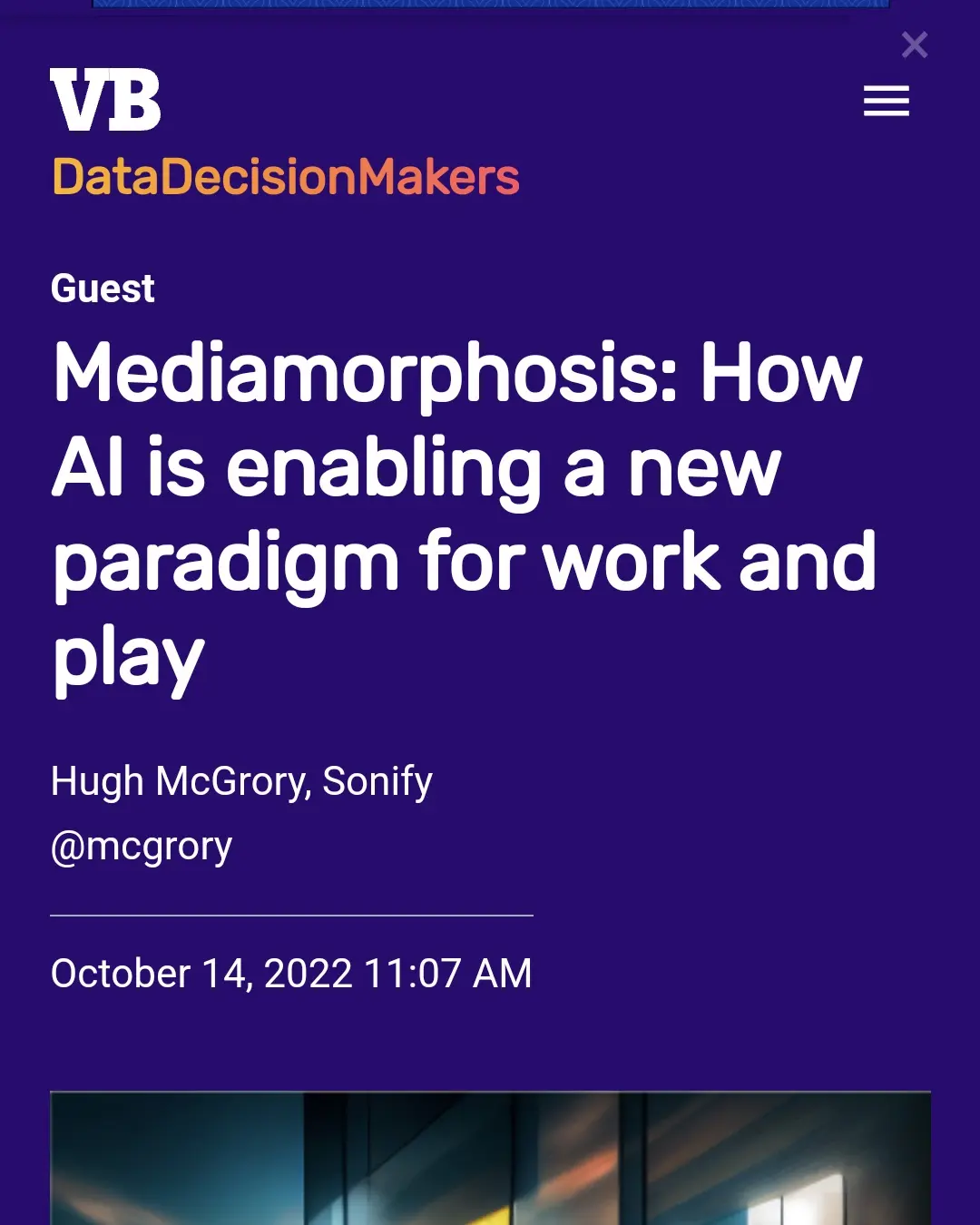 Mediamorphosis by Hugh McGrory