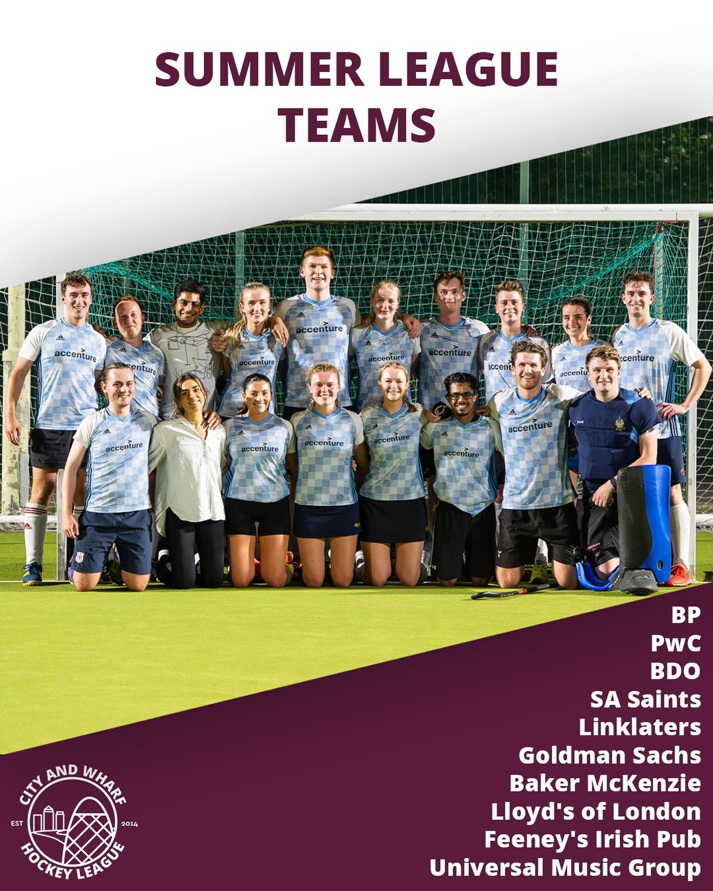 2024 Summer League Teams 💥🏑

Starting from next Monday 💪

Full fixtures coming soon 👀

#fieldhockey #hockey #hockeygram #instahockey #hockeytime #corporateleague #sport #londonsport #londonhockey #londonhockeyleague #gbhockey #englandhockey #mixe