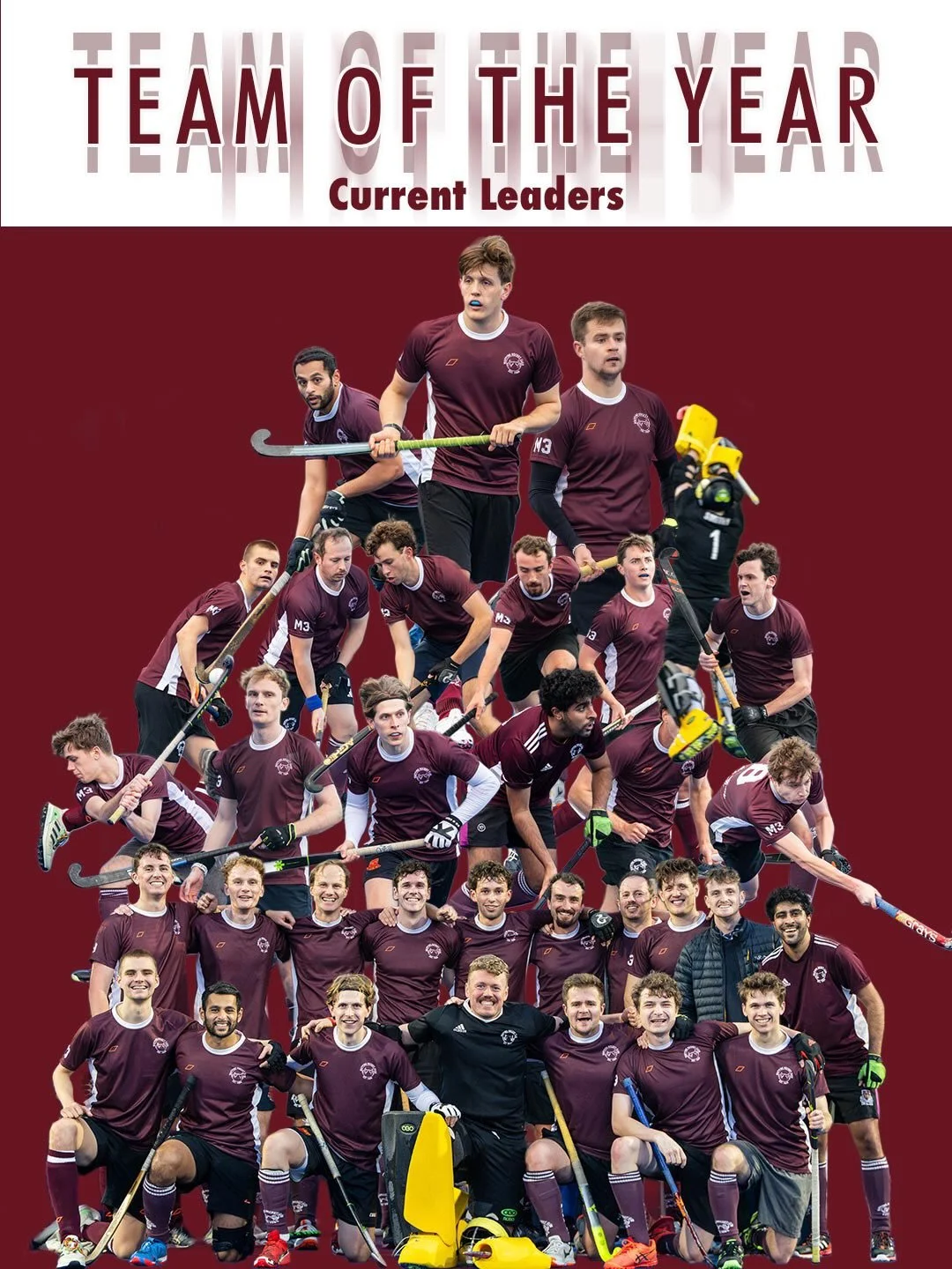 The current Team Of The Year leaders for the first half of the season. All to play for in the second half 🏑

📸 Photography by @james.budgen 

🖋 Designed by @harrypaines 

#wapping #wappinghc #hockey #hockeylife #fieldhockey #hockeyplayer #hockeylo