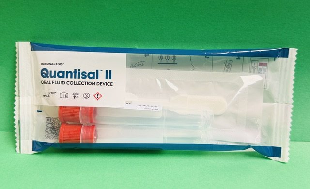 Oral fluid collection device for drug testing