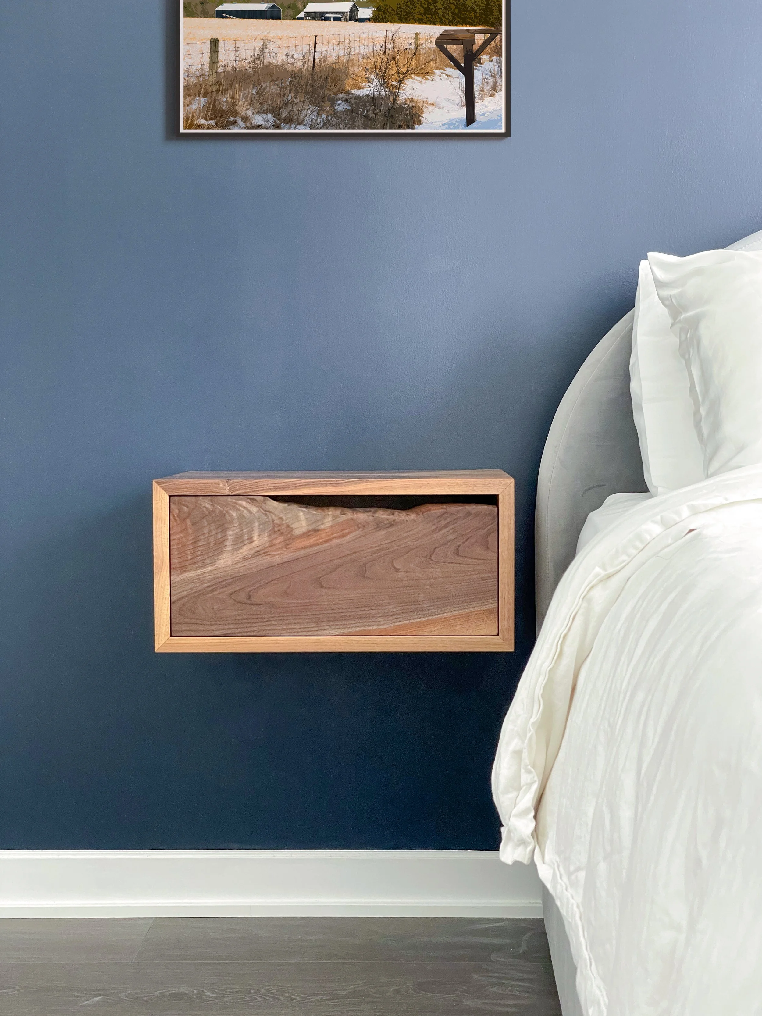 Floating Live-Edge Nightstand | 2022