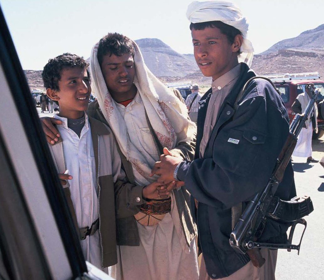 #32. Soldier boy in Yemen. Photo credit: Andrée Malone. Used by permission.