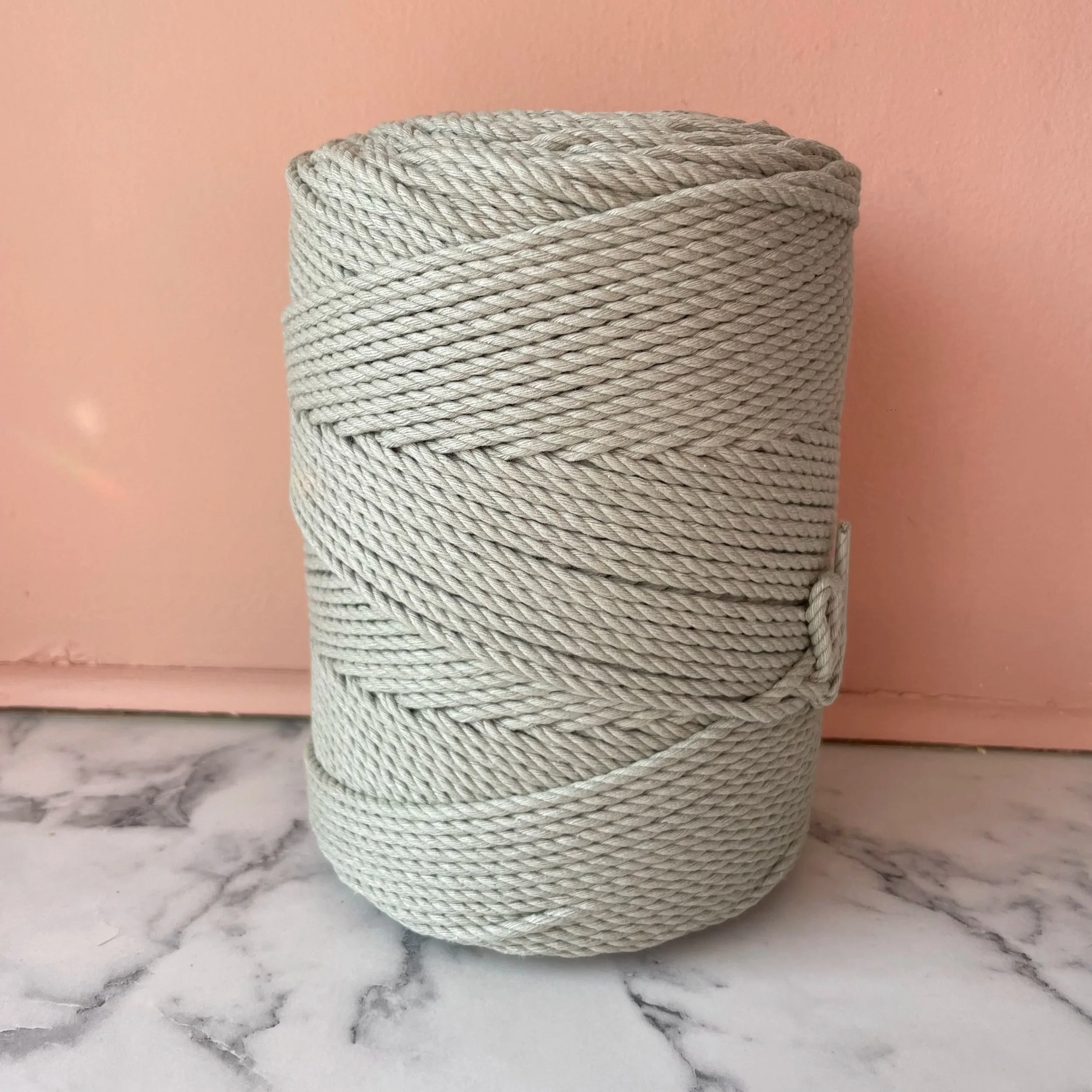 3mm 3 Ply Twisted Cotton Rope –  Macrame Cord , 200/300ms per Roll