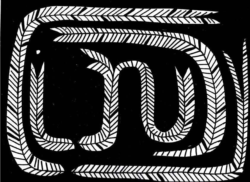 "Basket of snakes", sharpie series, 2019