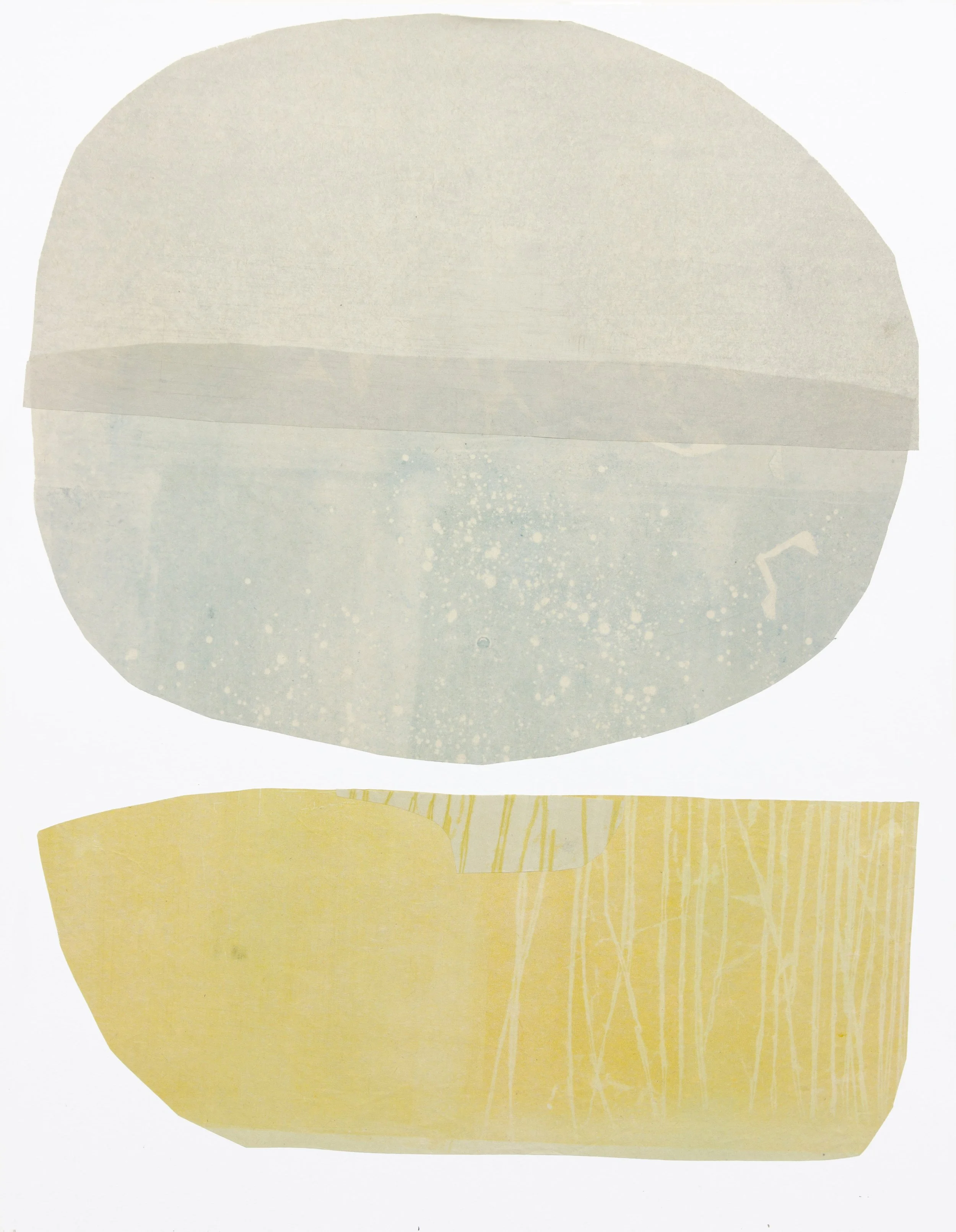 "Axis, Mundi", monoprint, 2016