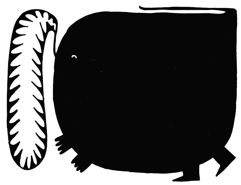 "The Mouthless Howl", sharpie series, 2019. (accompanies poem)