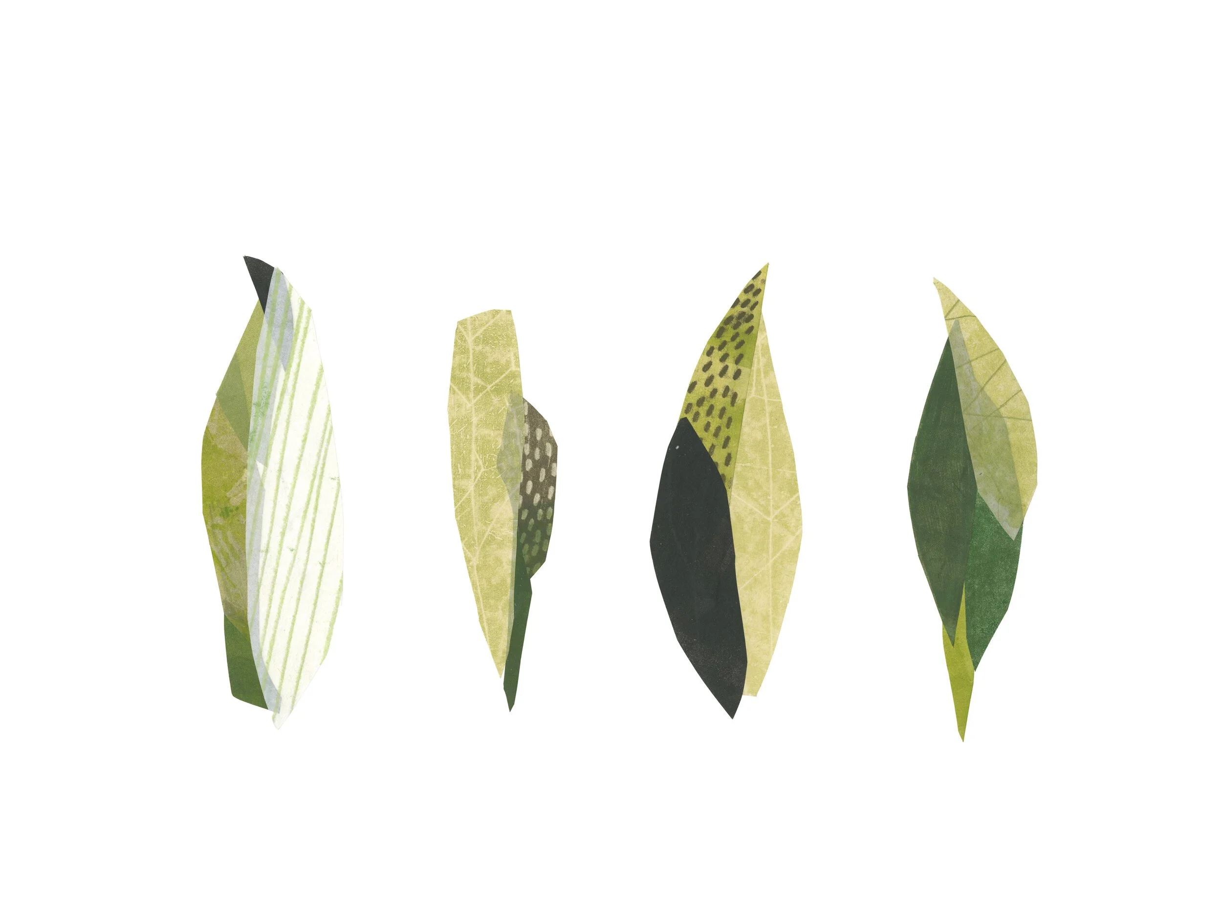 "Oats, Barley, Wheat and Rye", monoprint, 2019