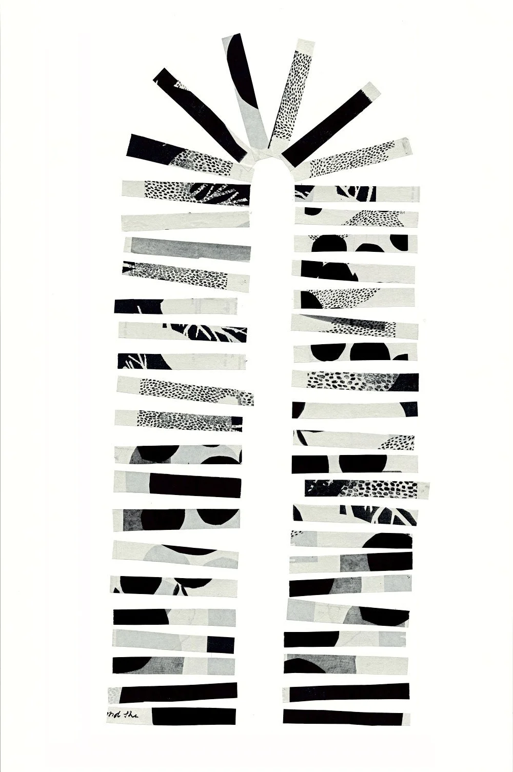 "An Archway", monoprint, 2018