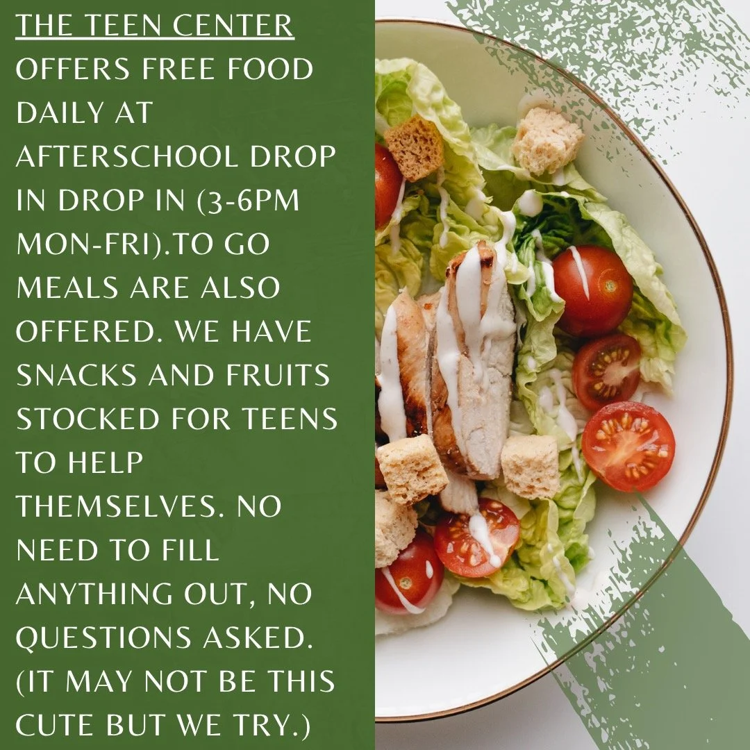 We cook daily. We have to go containers. Some kids come just for food and leave, and that's fine by us! We are located at 77 Mary Hogan Drive (aka the Warming Hut). We are all in this together.