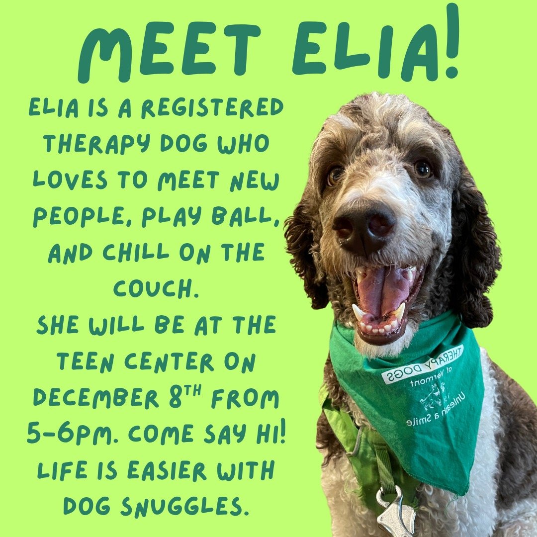 We're so excited to get to meet this lovely lady! We're hoping she'll become a &quot;regular&quot; here at the Teen Center.