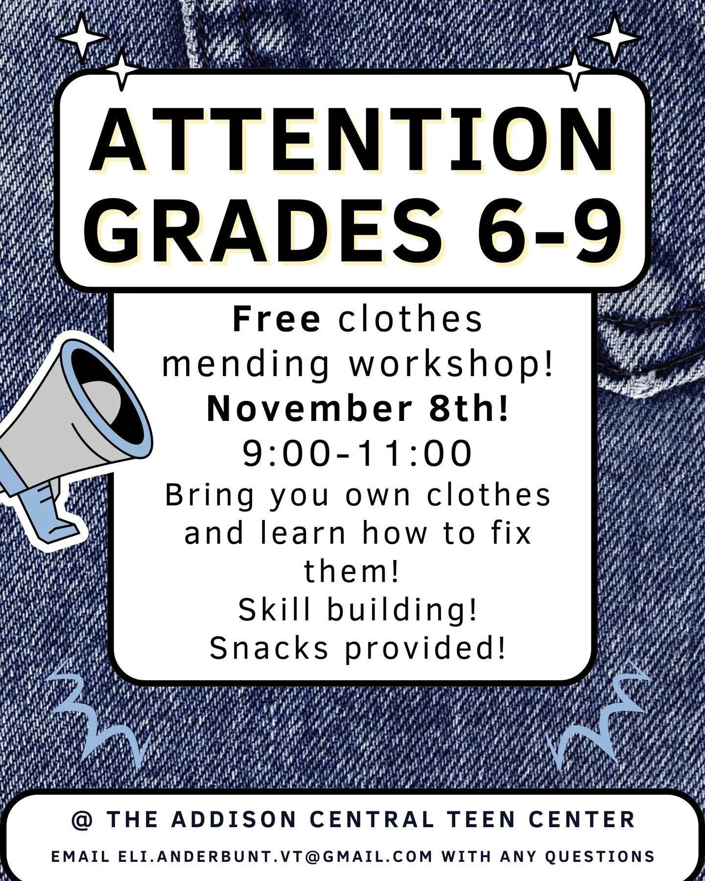 We are hosting a FREE workshop, run by one of our amazing teens! All materials (and snacks!) provided.
