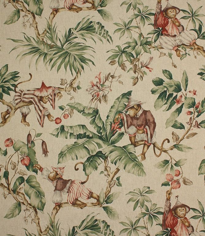 Macaques Fabric