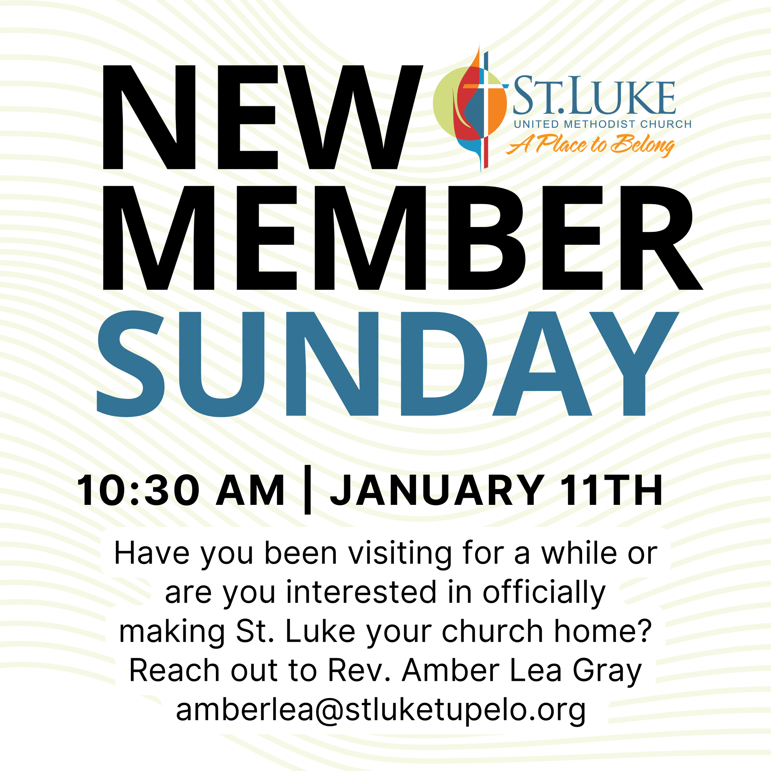 New Member Sunday