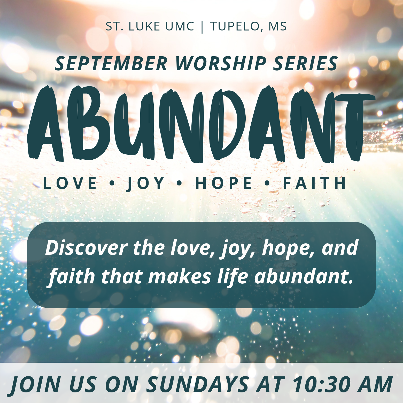 Abundant | a worship series