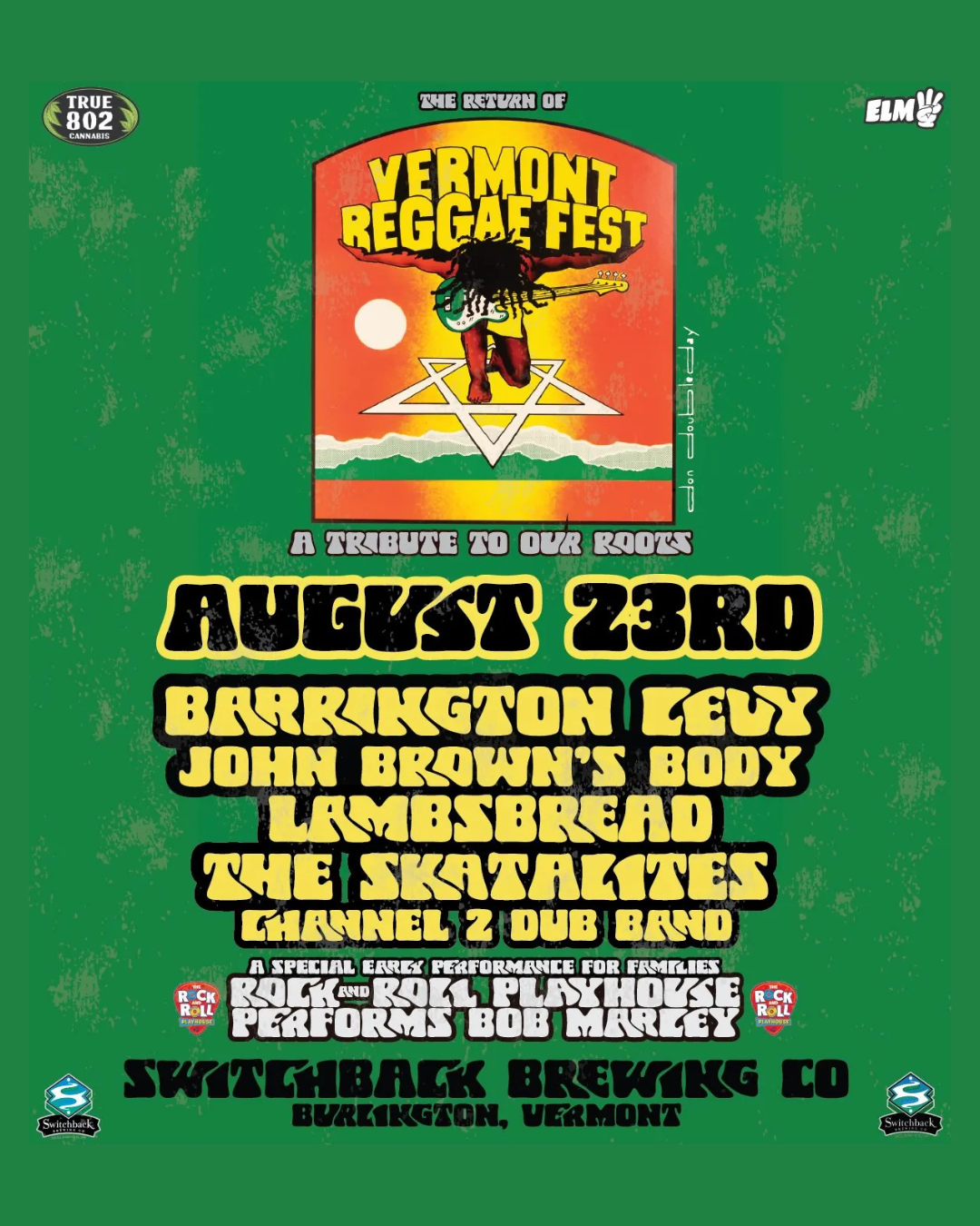 The Vermont Reggae Fest - A Tribute to our Roots (TICKETED EVENT)