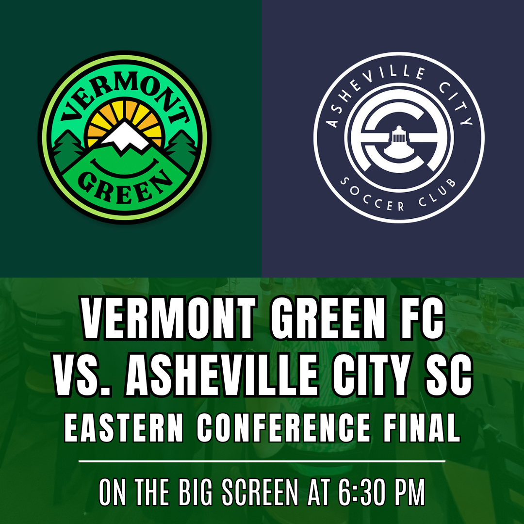 Vermont Green FC vs. Asheville City SC on the Big Screen