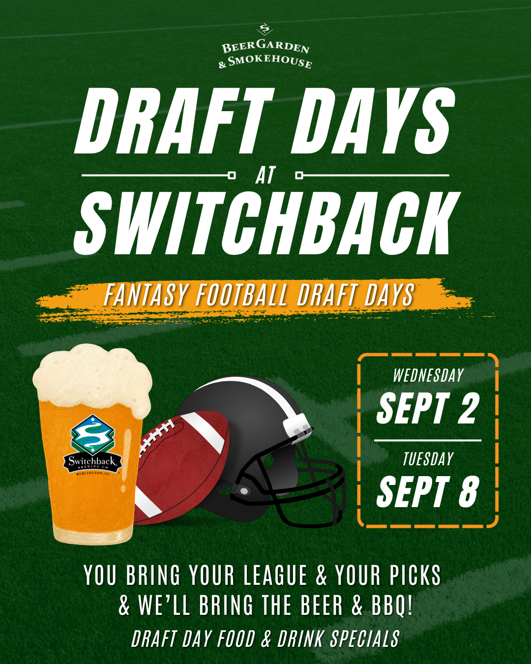 Fantasty Football Draft Days at Switchback