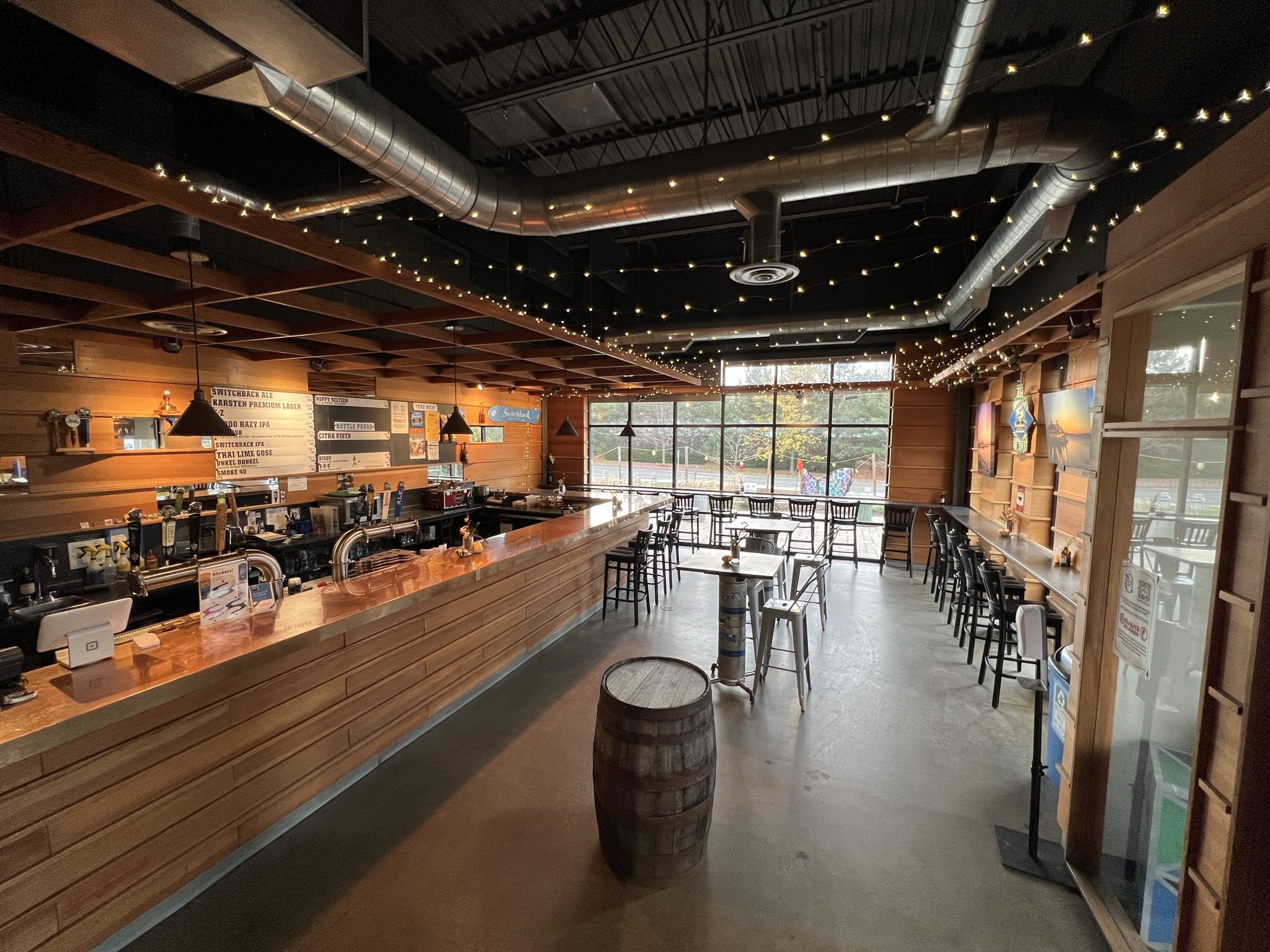 Tap Room at Switchback Brewing Private Rental Space